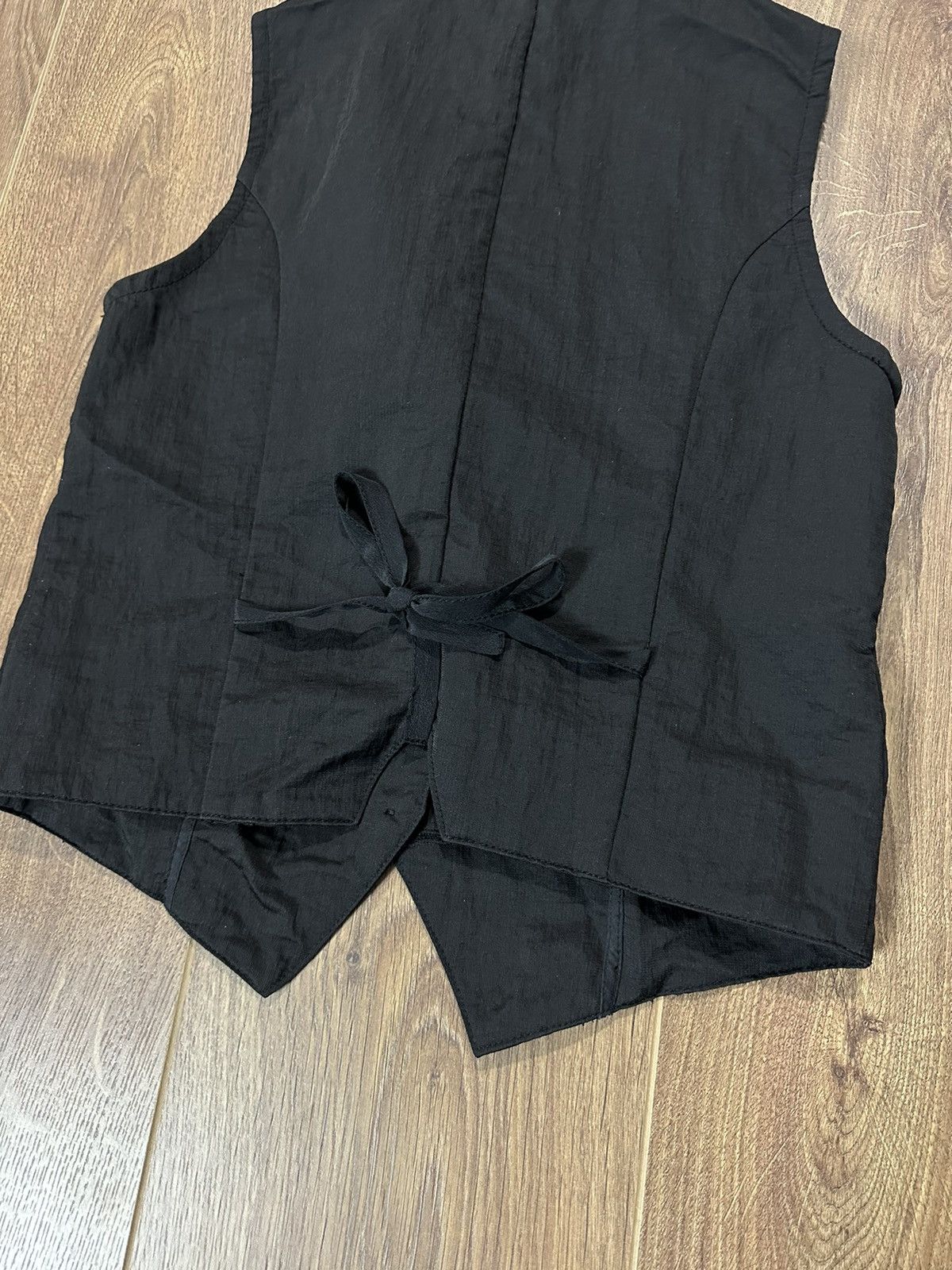 Japanese Brand × Vintage Vintage Rick Owens Style Zipper Black Vest Size S / US 4 / IT 40 - 8 Thumbnail