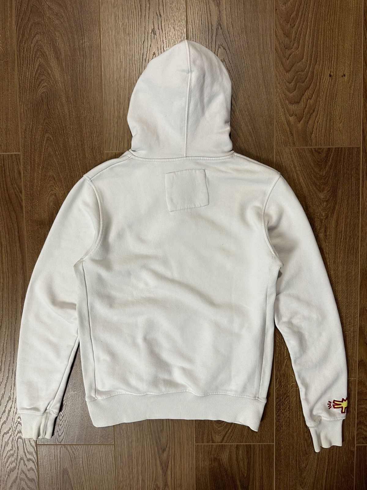 Keith Haring × Vintage × Zara Keith Haring Zara Printed Cotton White Long Sleeve Hoodie Size US M / EU 48-50 / 2 - 11 Thumbnail