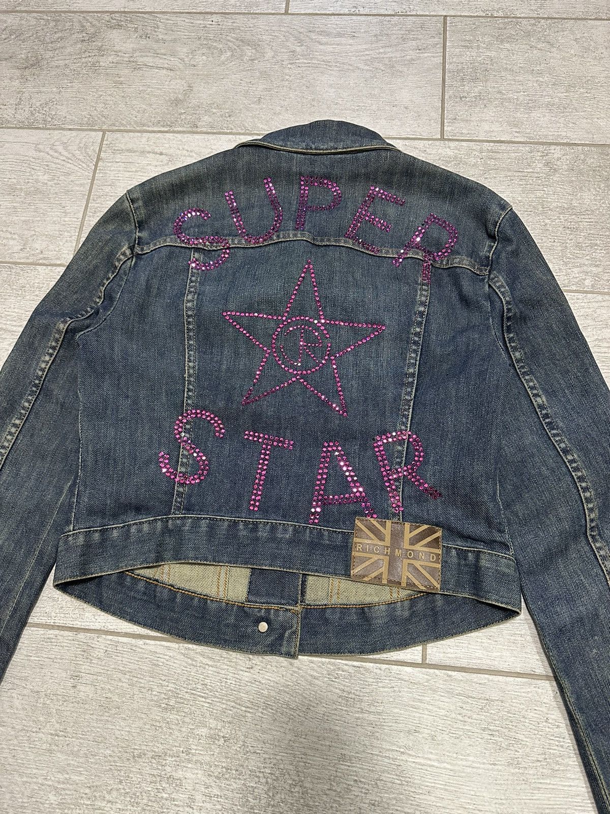 Beauty Beast × If Six Was Nine × Vintage Vintage Richmond Sequin Logo Denim Jacket Size M / US 6-8 / IT 42-44 - 8 Thumbnail