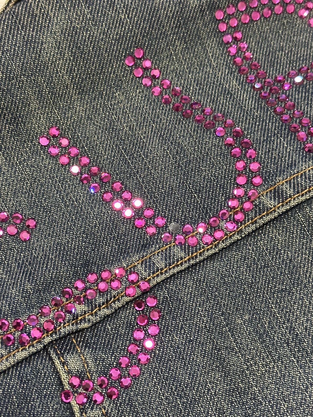Beauty Beast × If Six Was Nine × Vintage Vintage Richmond Sequin Logo Denim Jacket Size M / US 6-8 / IT 42-44 - 10 Thumbnail