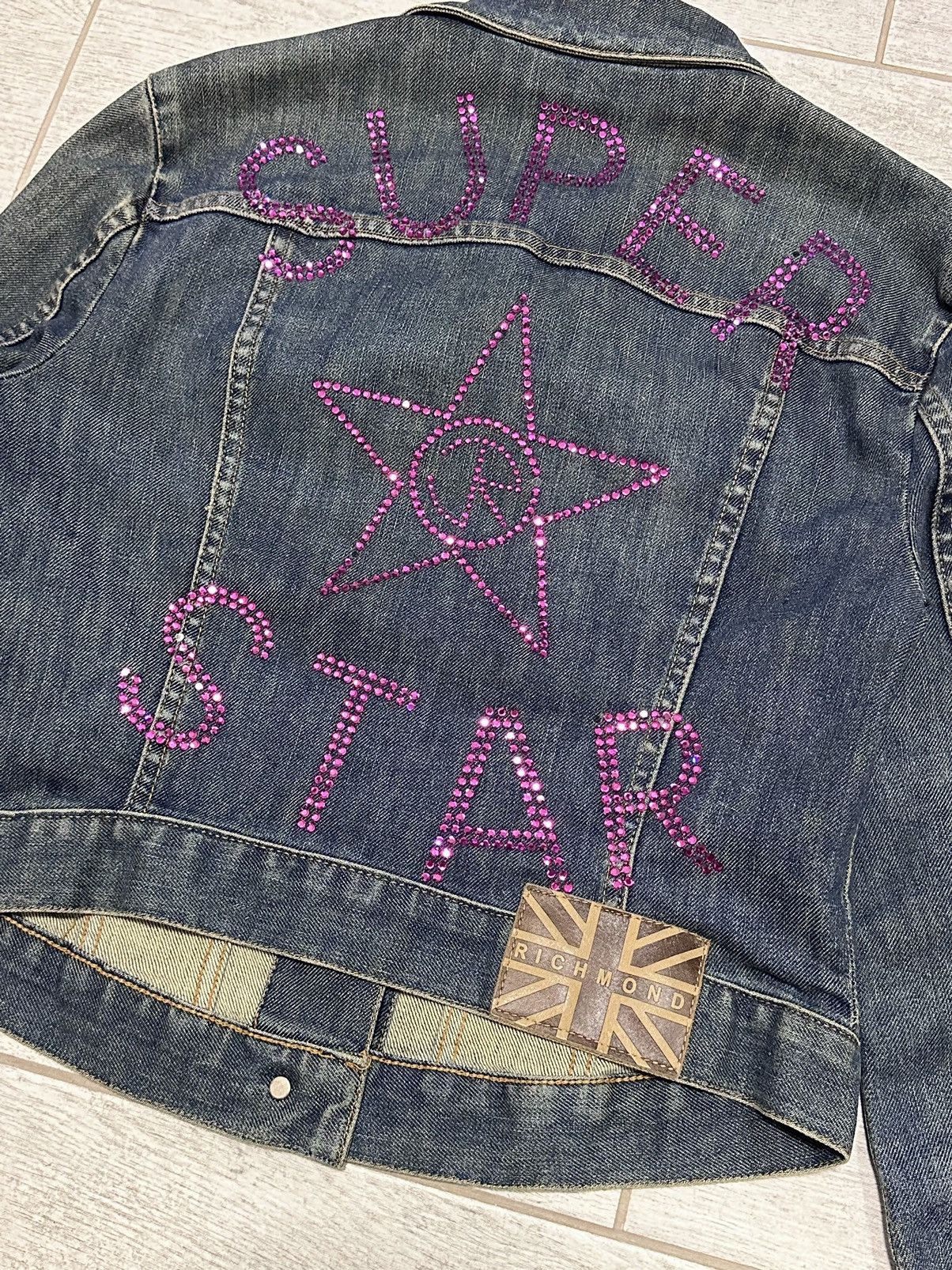 Beauty Beast × If Six Was Nine × Vintage Vintage Richmond Sequin Logo Denim Jacket Size M / US 6-8 / IT 42-44 - 9 Thumbnail