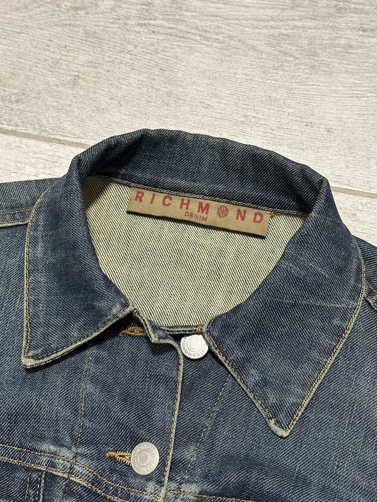 Beauty Beast × If Six Was Nine × Vintage Vintage Richmond Sequin Logo Denim Jacket Size M / US 6-8 / IT 42-44 - 6 Thumbnail