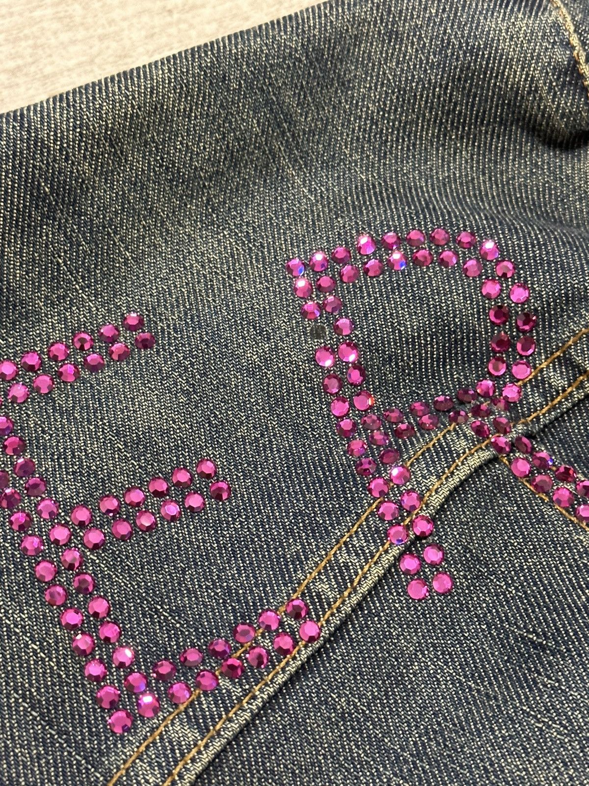 Beauty Beast × If Six Was Nine × Vintage Vintage Richmond Sequin Logo Denim Jacket Size M / US 6-8 / IT 42-44 - 11 Thumbnail