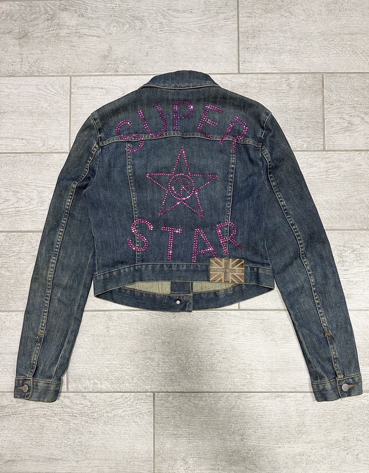 Beauty Beast × If Six Was Nine × Vintage Vintage Richmond Sequin Logo Denim Jacket Size M / US 6-8 / IT 42-44 - 1 Thumbnail