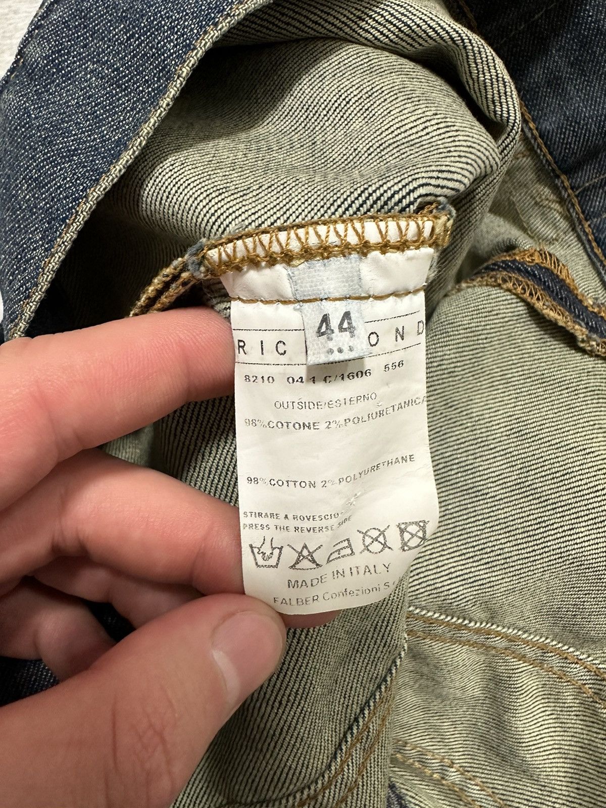 Beauty Beast × If Six Was Nine × Vintage Vintage Richmond Sequin Logo Denim Jacket Size M / US 6-8 / IT 42-44 - 13 Thumbnail