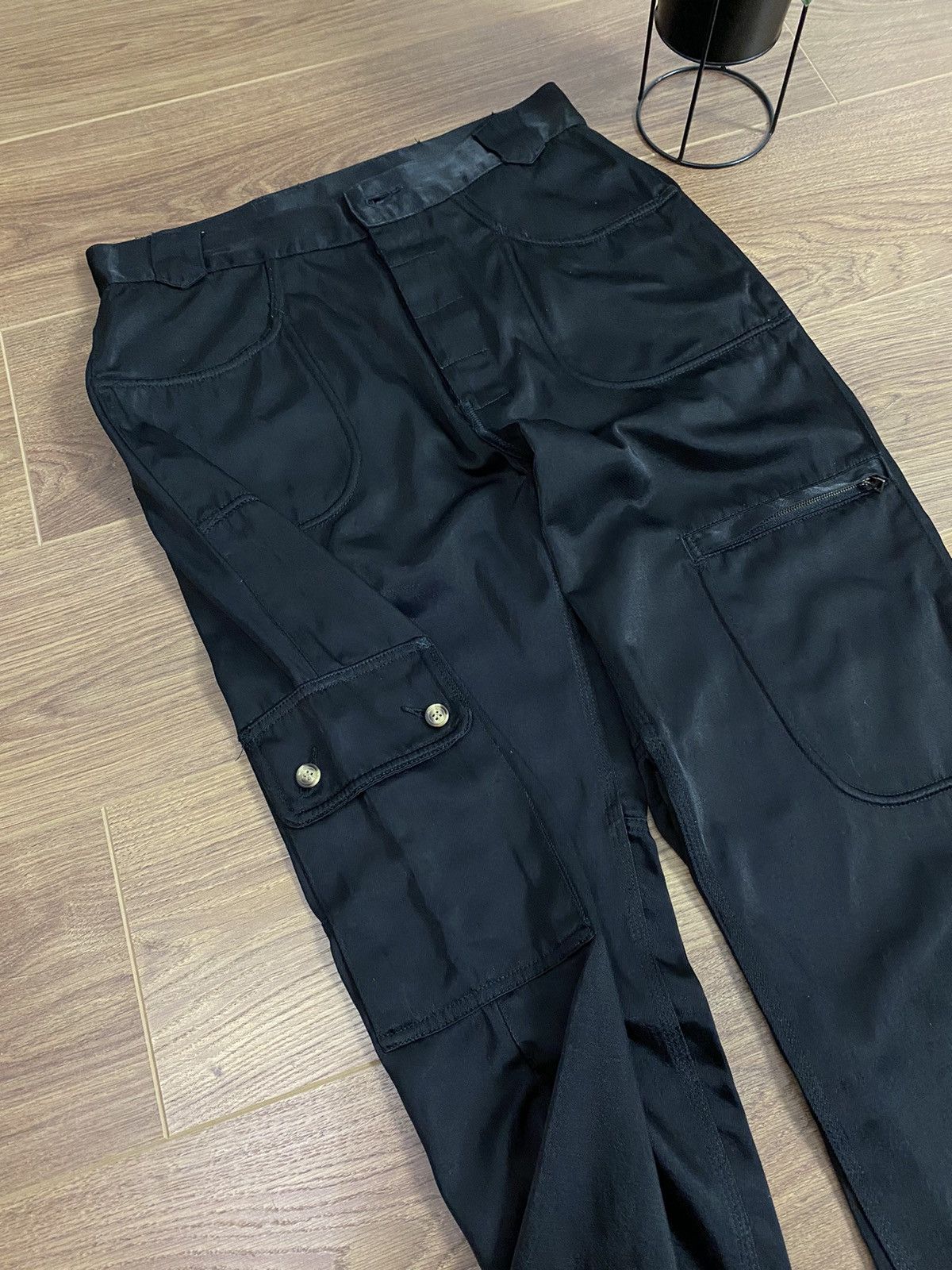 Japanese Brand × Vintage Vintage Cargo Black Pants Size US 34 / EU 50 - 8 Thumbnail