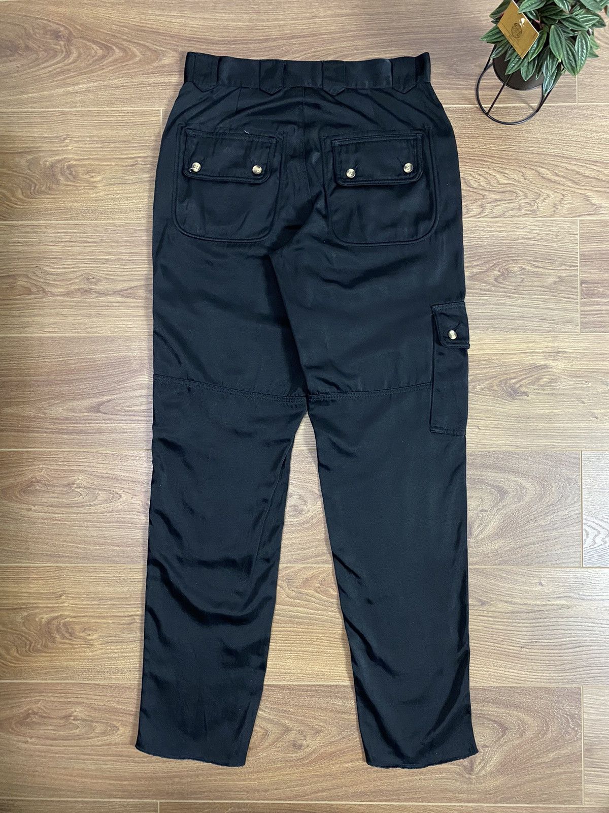 Japanese Brand × Vintage Vintage Cargo Black Pants Size US 34 / EU 50 - 9 Thumbnail