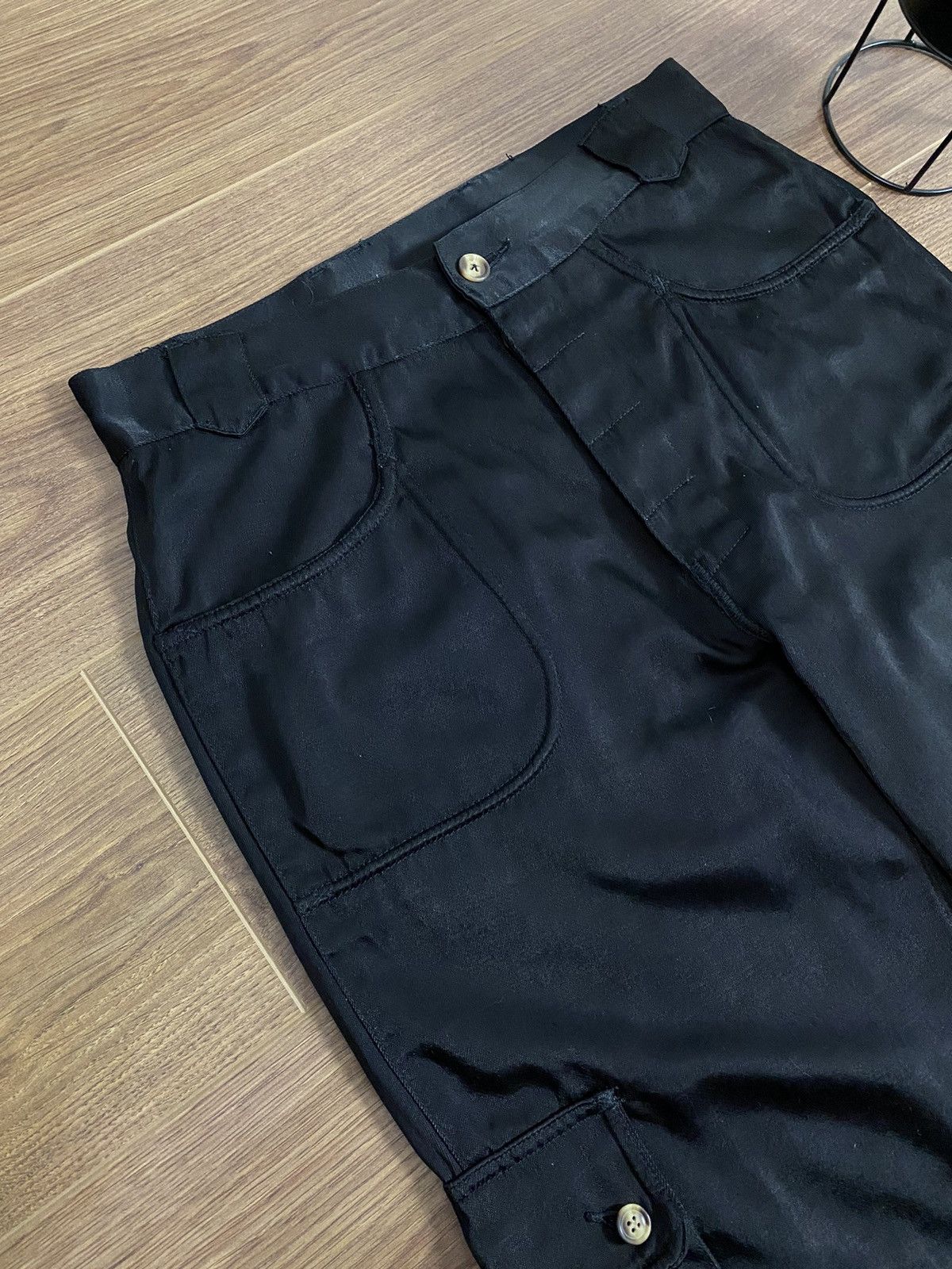 Japanese Brand × Vintage Vintage Cargo Black Pants Size US 34 / EU 50 - 3 Thumbnail
