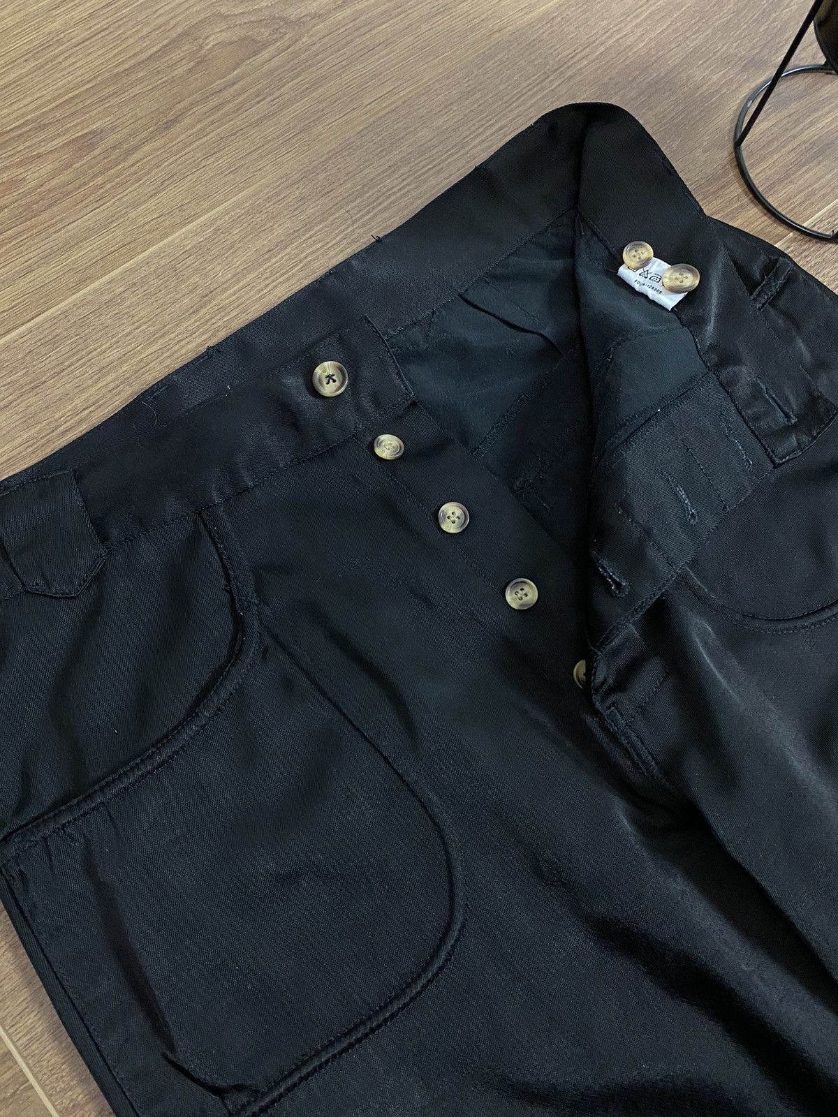 Japanese Brand × Vintage Vintage Cargo Black Pants Size US 34 / EU 50 - 4 Thumbnail