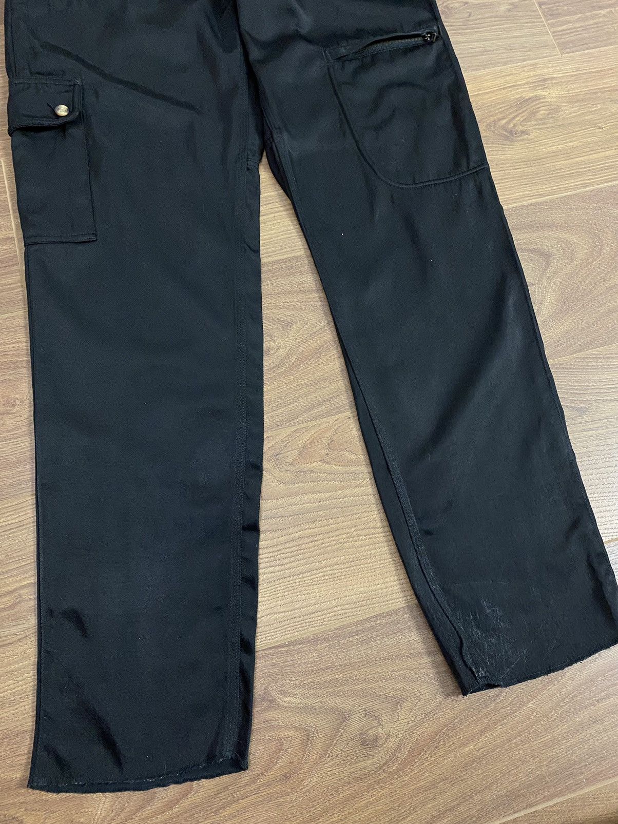 Japanese Brand × Vintage Vintage Cargo Black Pants Size US 34 / EU 50 - 6 Thumbnail
