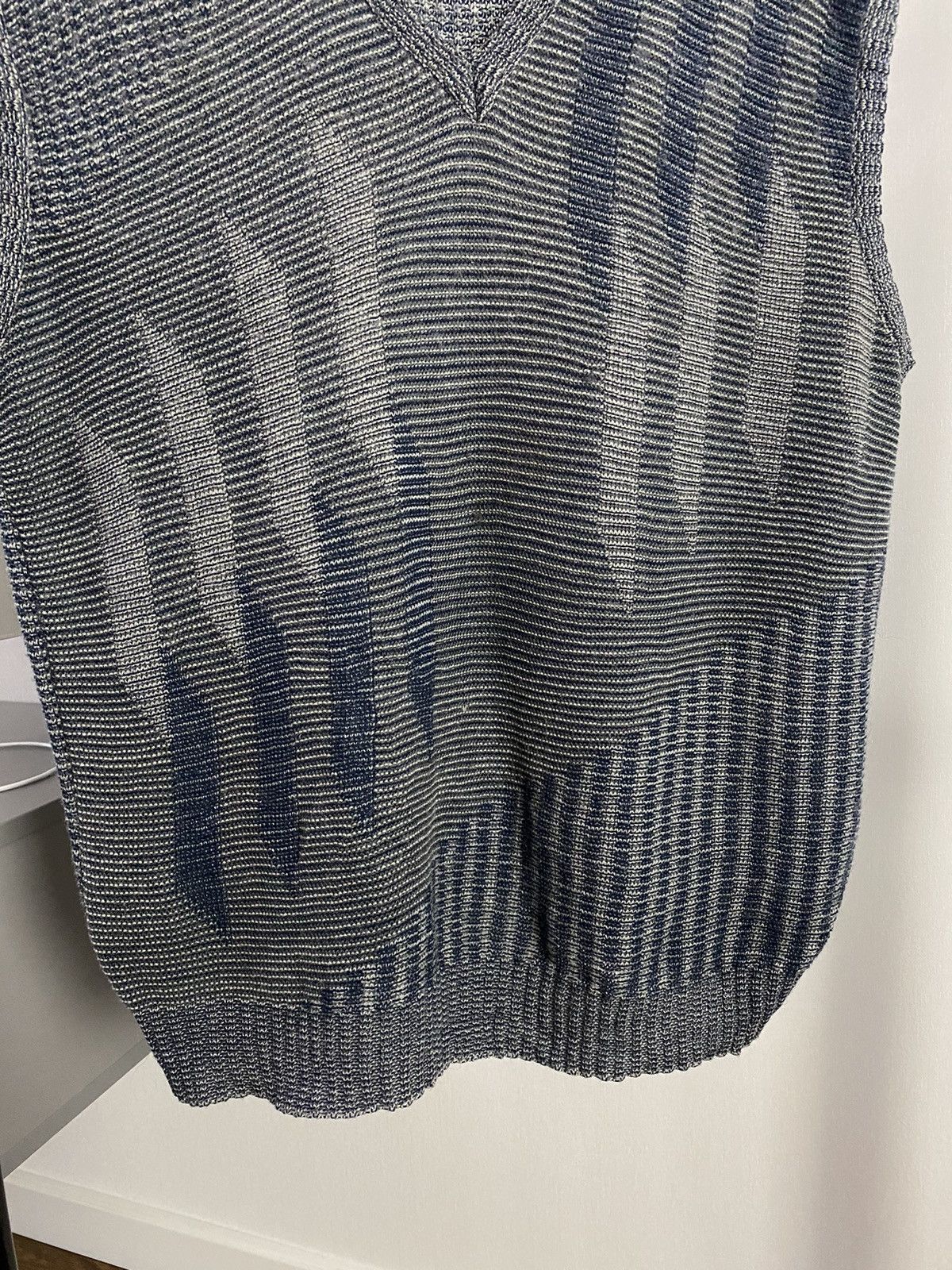 Japanese Brand × Vintage Vintage Knit Grey Italian Vest Size US XL / EU 56 / 4 - 3 Thumbnail