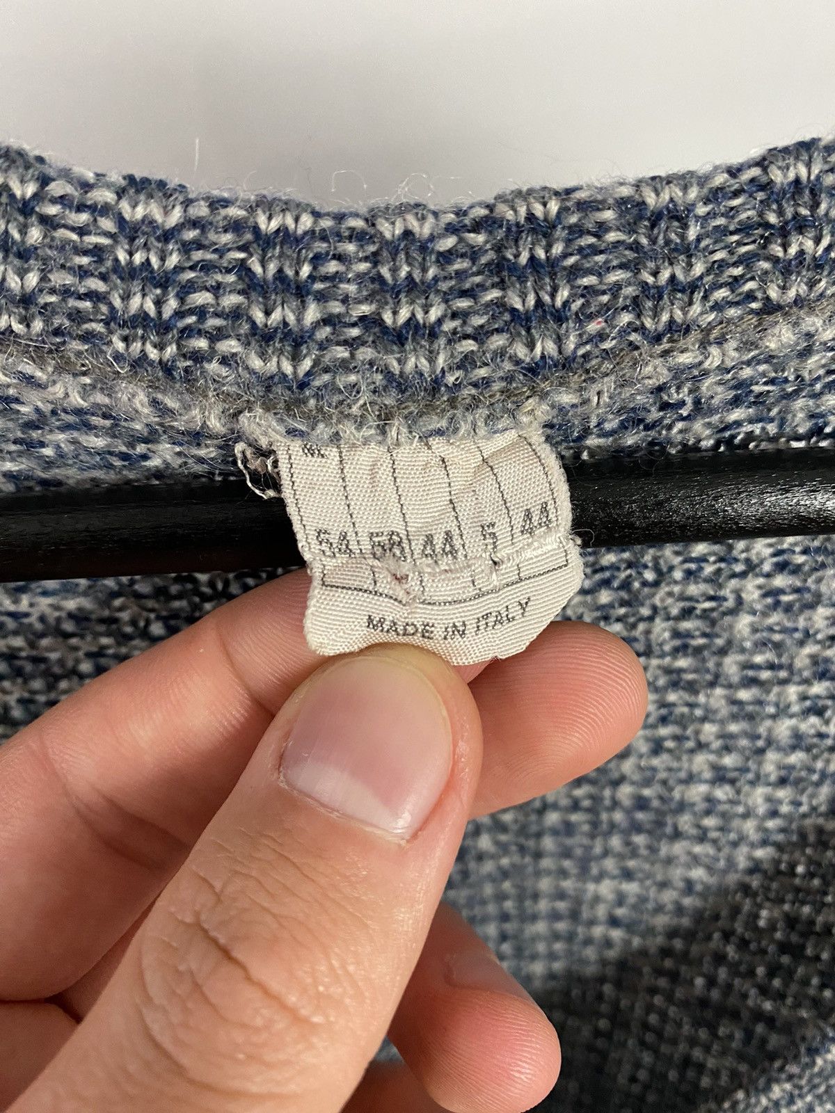 Japanese Brand × Vintage Vintage Knit Grey Italian Vest Size US XL / EU 56 / 4 - 6 Thumbnail