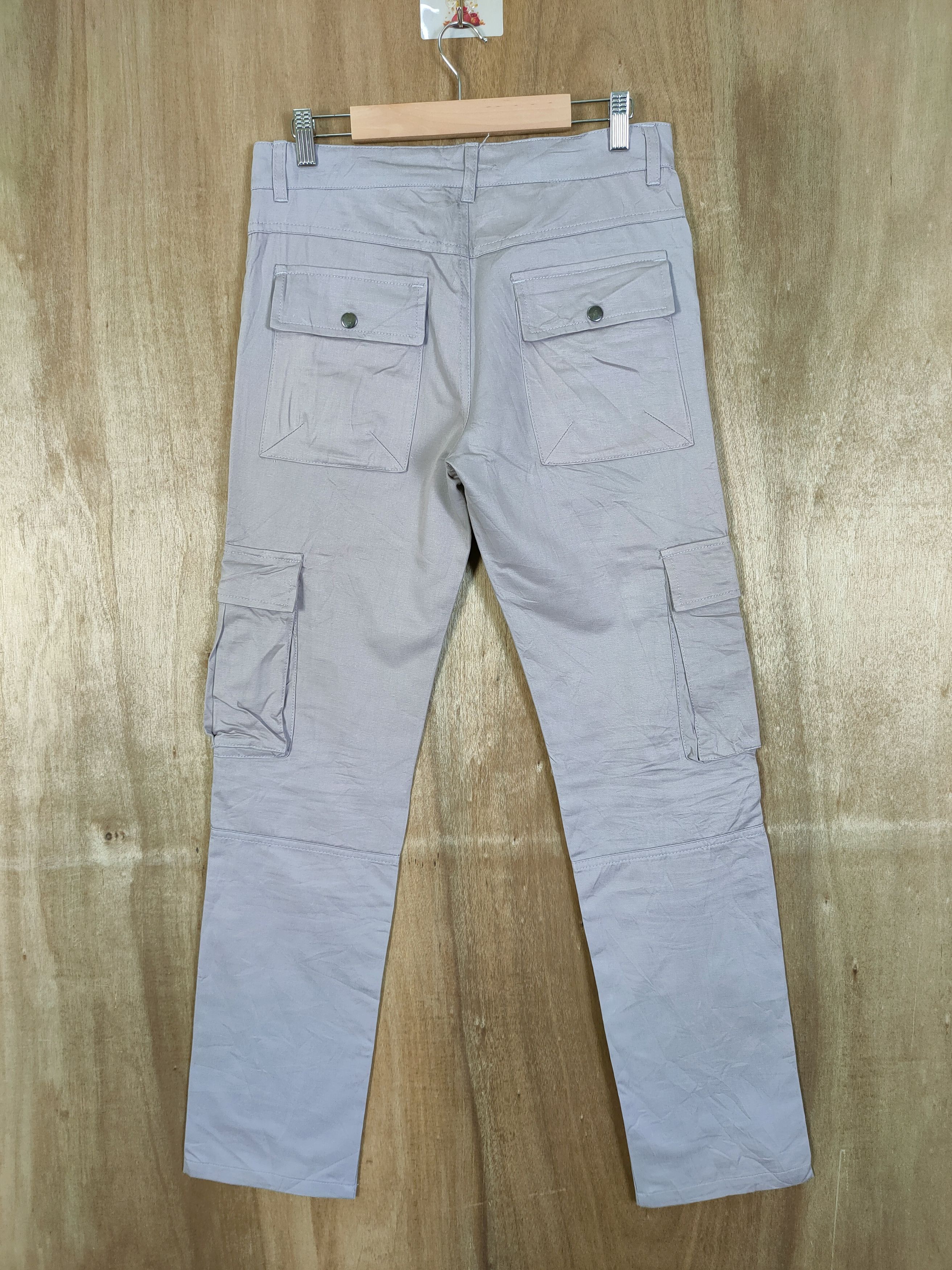 Japanese Brand DANJIESHI GREY CARGO PANTS /BUSH PANTS MULTIPOCKET TACTICAL Size US 30 / EU 46 - 6 Thumbnail