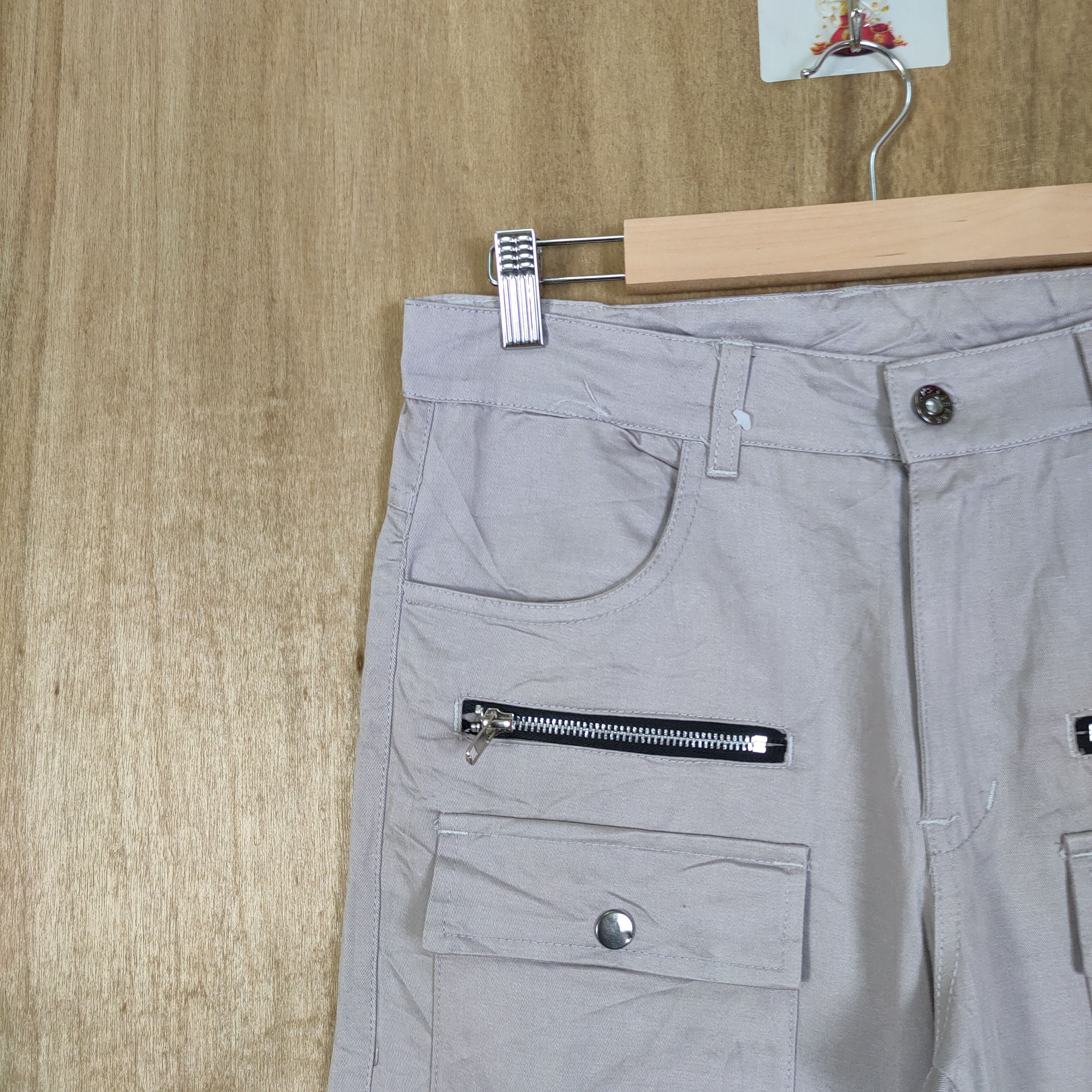 Japanese Brand DANJIESHI GREY CARGO PANTS /BUSH PANTS MULTIPOCKET TACTICAL Size US 30 / EU 46 - 4 Thumbnail