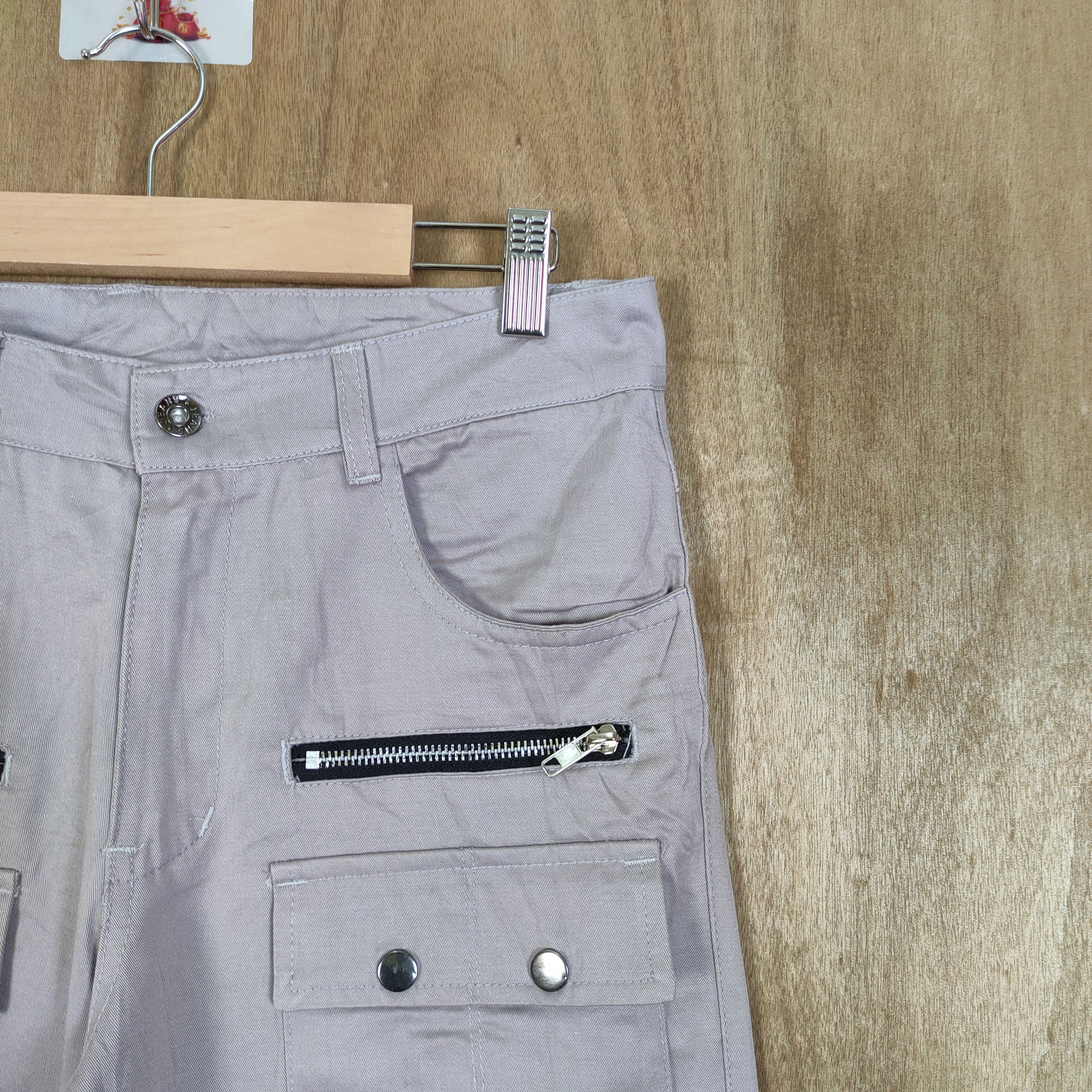 Japanese Brand DANJIESHI GREY CARGO PANTS /BUSH PANTS MULTIPOCKET TACTICAL Size US 30 / EU 46 - 5 Thumbnail