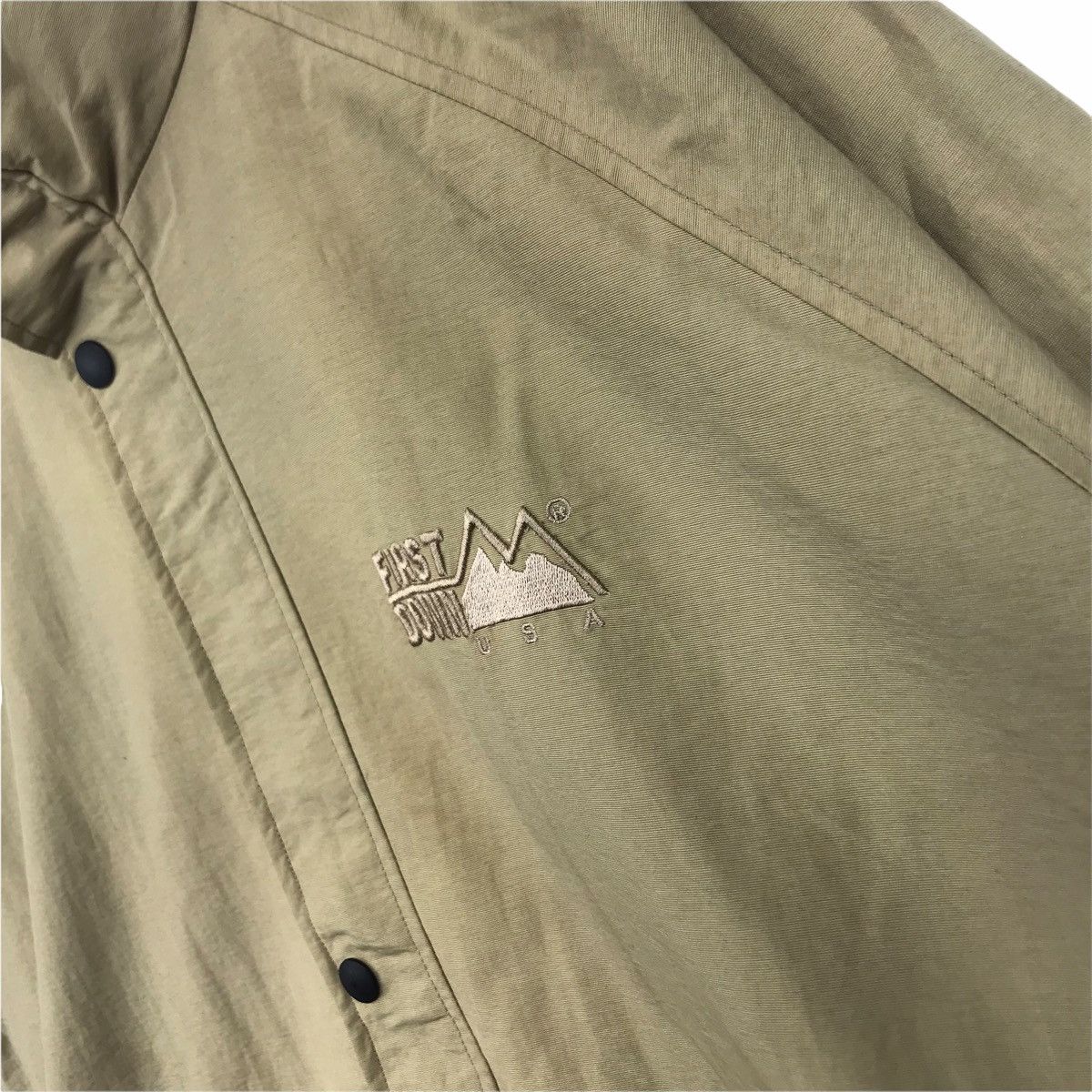Vintage FIRST DOWN Fishing Mountain Hiking Khaki Windbreaker Jacket Size US M / EU 48-50 / 2 - 5 Thumbnail