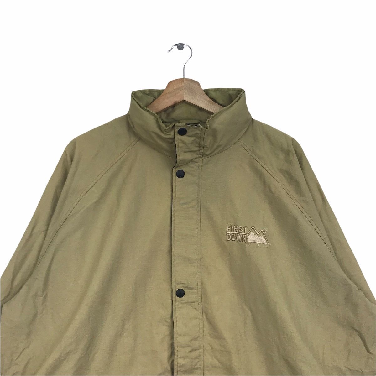 Vintage FIRST DOWN Fishing Mountain Hiking Khaki Windbreaker Jacket Size US M / EU 48-50 / 2 - 3 Thumbnail