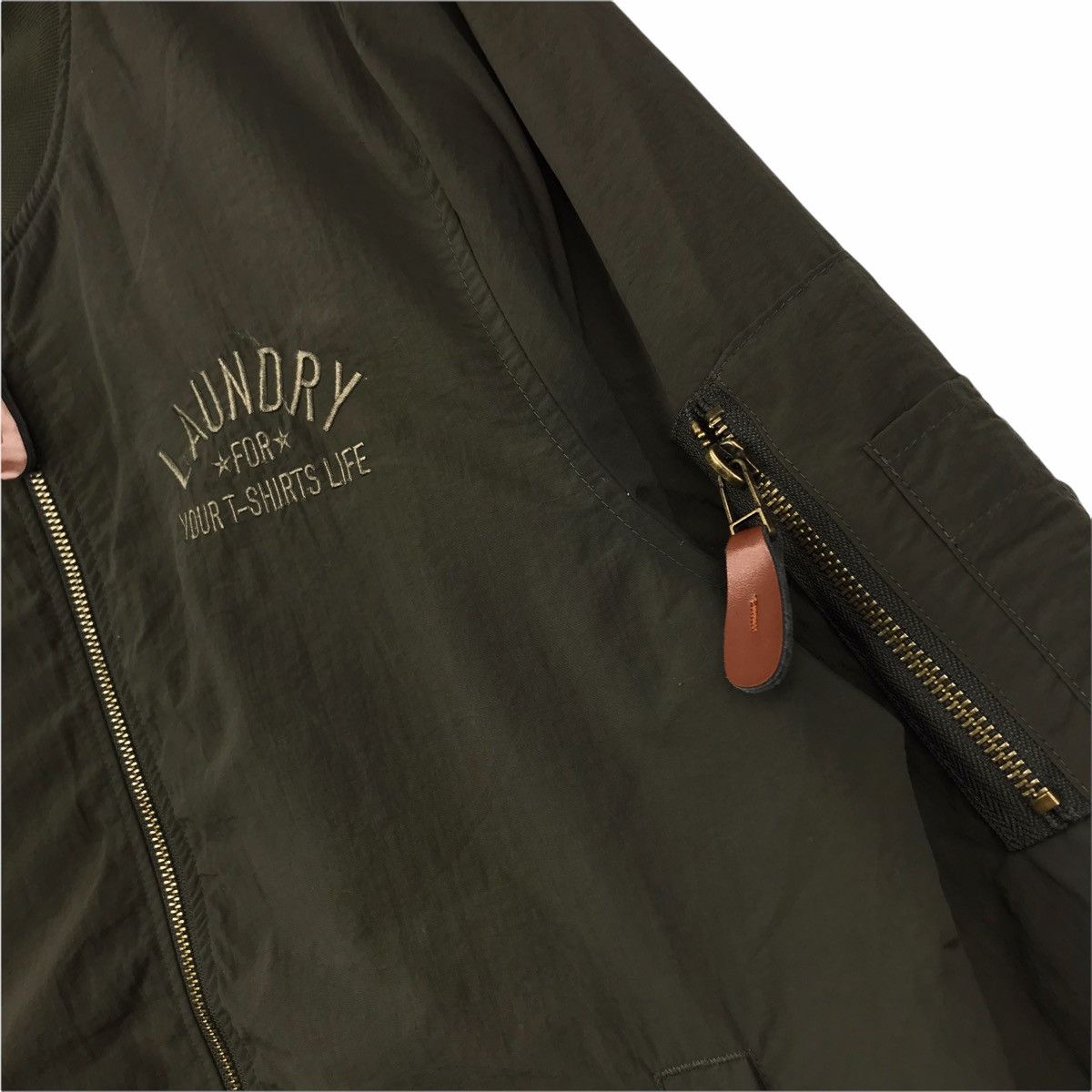 Vintage SMILE IF YOUR HORNY Laundry Japan Brand Green Bomber Size US M / EU 48-50 / 2 - 5 Thumbnail