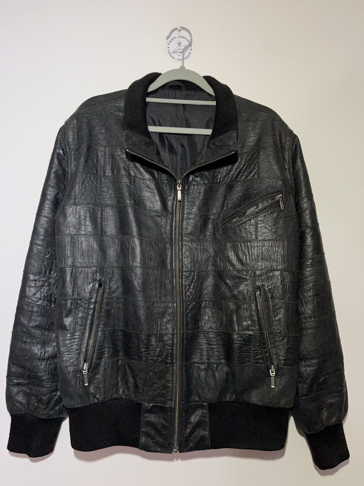 Genuine Leather Patchwork high quality design genuine leather jacket grail Size US L / EU 52-54 / 3 - 2 Thumbnail