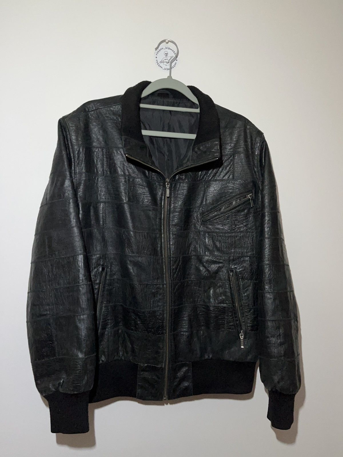 Genuine Leather Patchwork high quality design genuine leather jacket grail Size US L / EU 52-54 / 3 - 3 Thumbnail