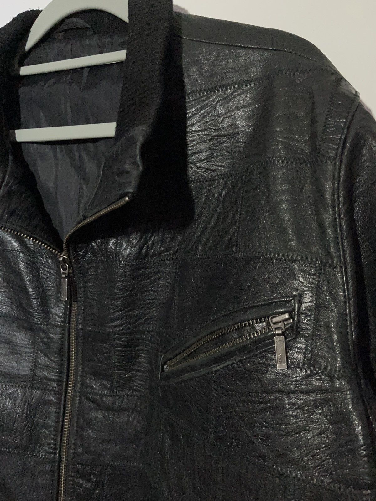 Genuine Leather Patchwork high quality design genuine leather jacket grail Size US L / EU 52-54 / 3 - 5 Thumbnail