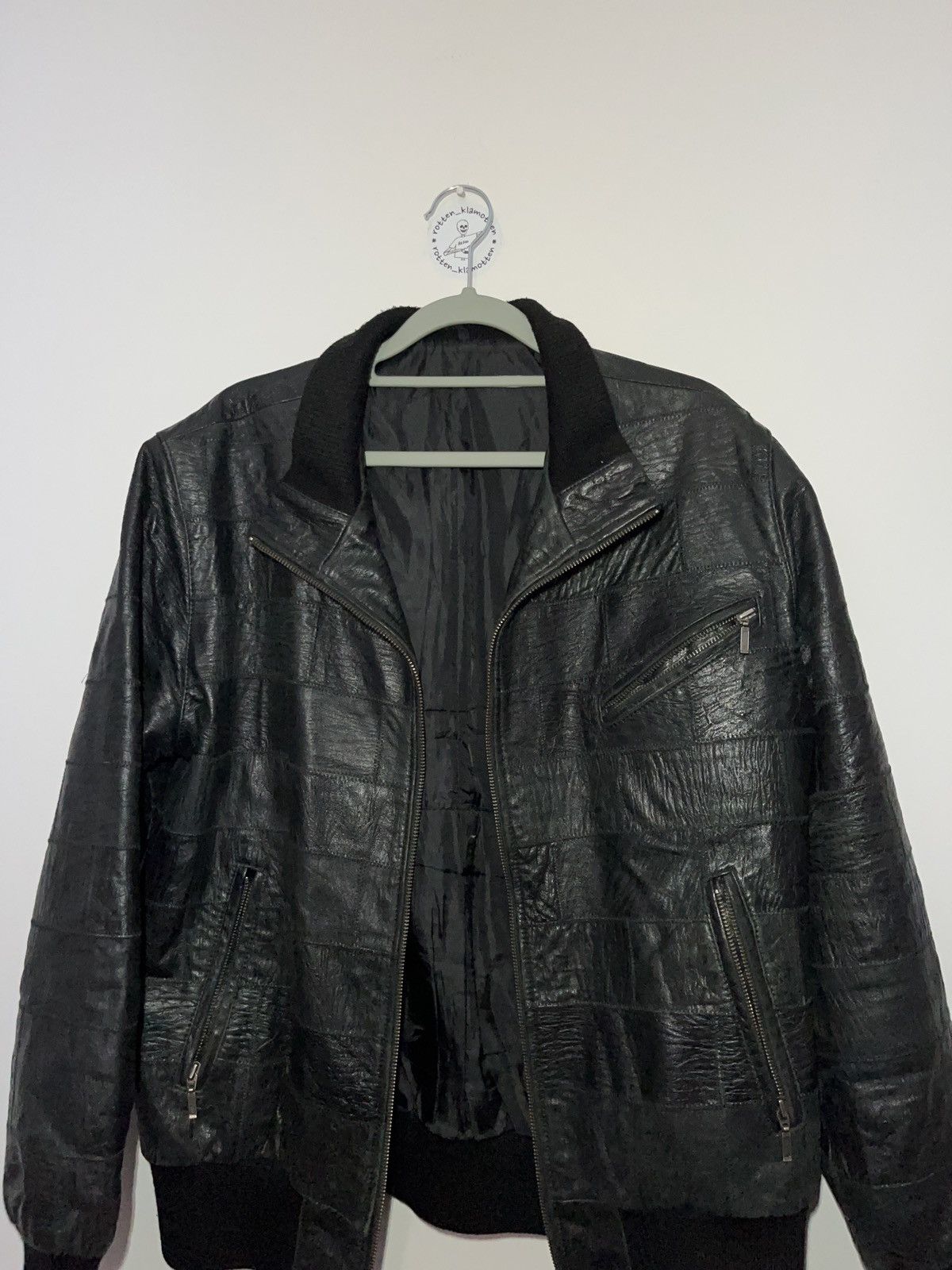 Genuine Leather Patchwork high quality design genuine leather jacket grail Size US L / EU 52-54 / 3 - 6 Thumbnail