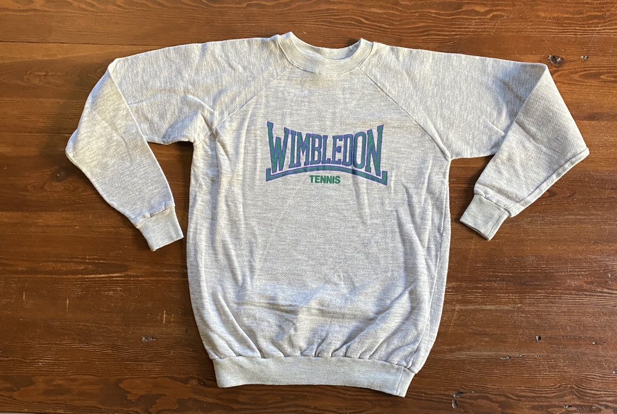 Vintage Vintage 80’s Wimbledon Tennis Raglan Crewneck Sweatshirt Size US L / EU 52-54 / 3 - 2 Thumbnail