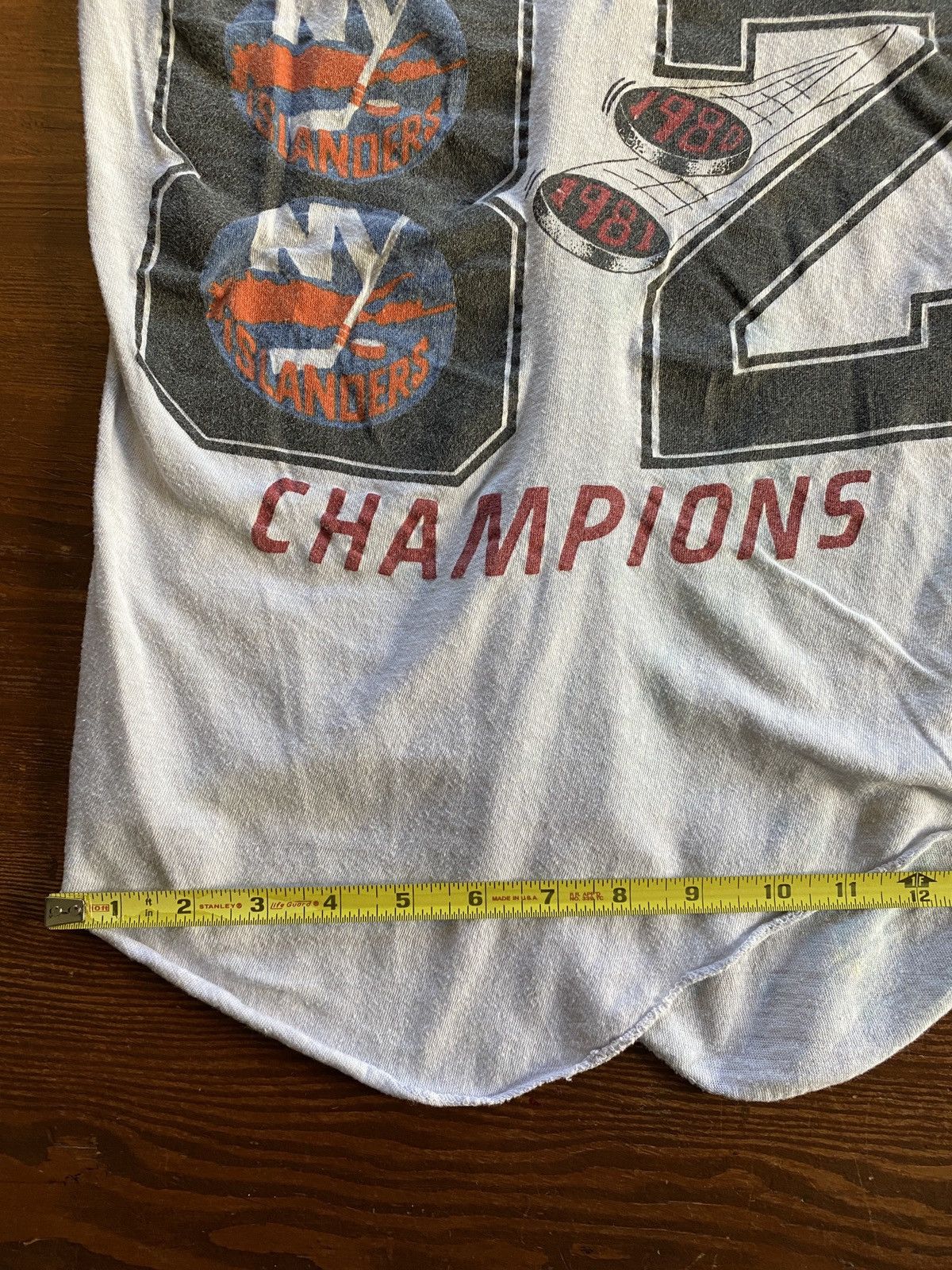 NHL Vintage ‘82 New York Islanders Stanley Cup 3/4 Sleeve Tee Size US XS / EU 42 / 0 - 24 Thumbnail