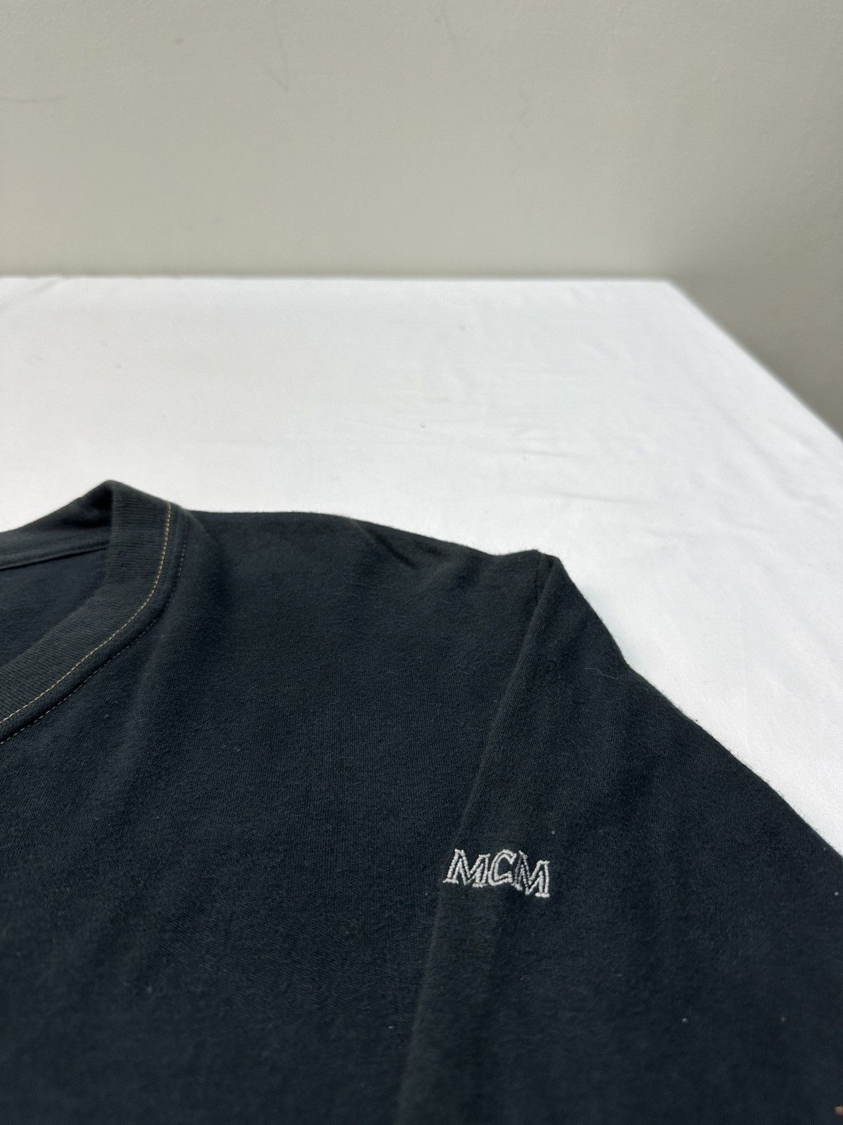 Designer MCM plain black strechable long sleeve tee shirt Size US M / EU 48-50 / 2 - 6 Thumbnail
