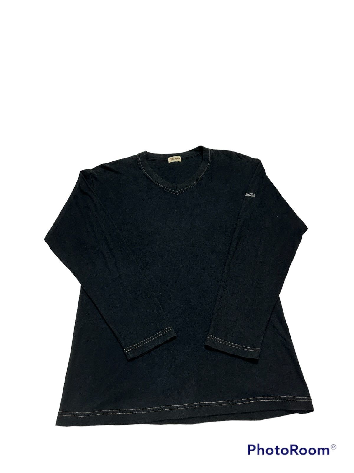 Designer MCM plain black strechable long sleeve tee shirt Size US M / EU 48-50 / 2 - 2 Thumbnail
