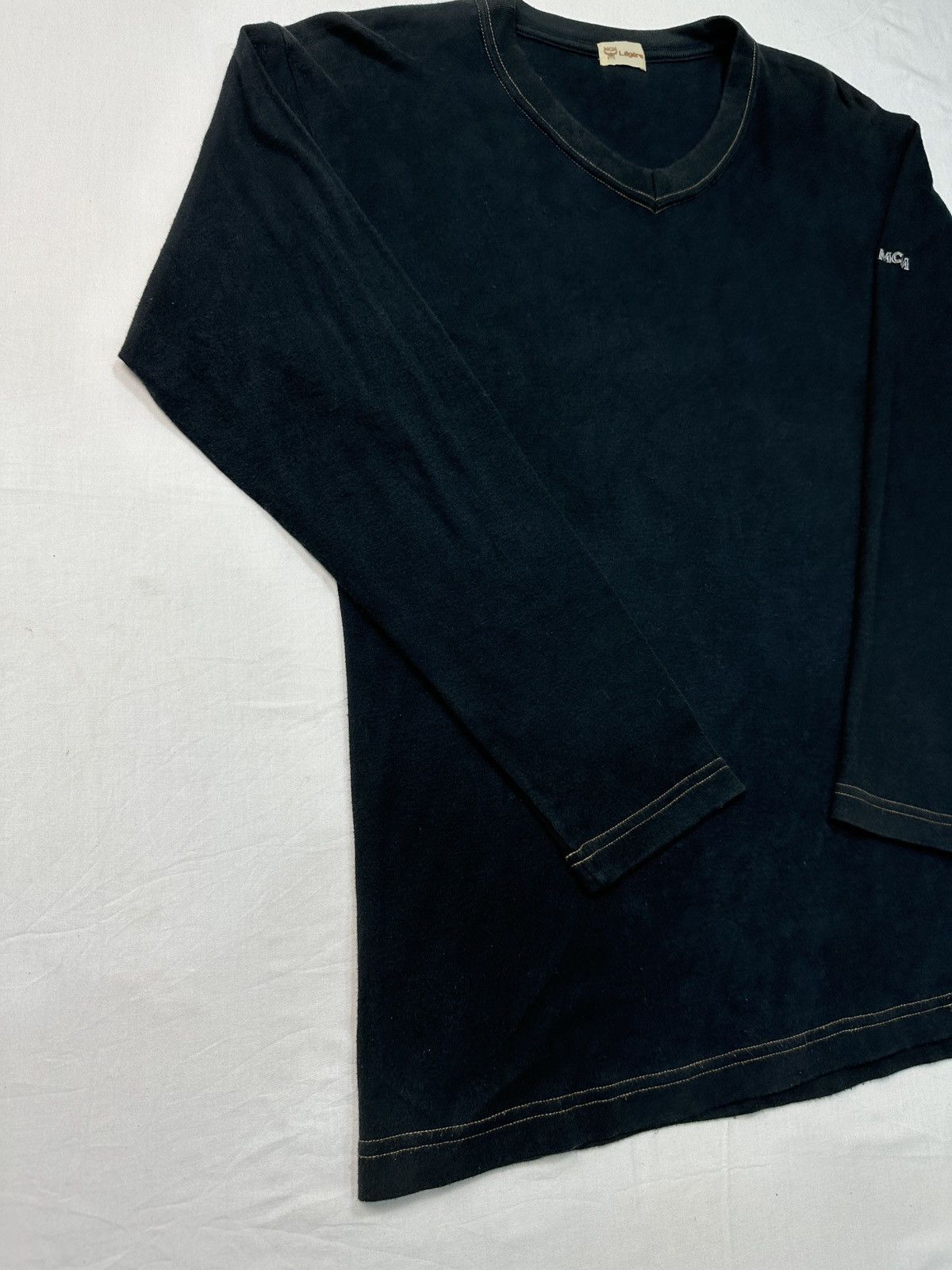 Designer MCM plain black strechable long sleeve tee shirt Size US M / EU 48-50 / 2 - 9 Thumbnail