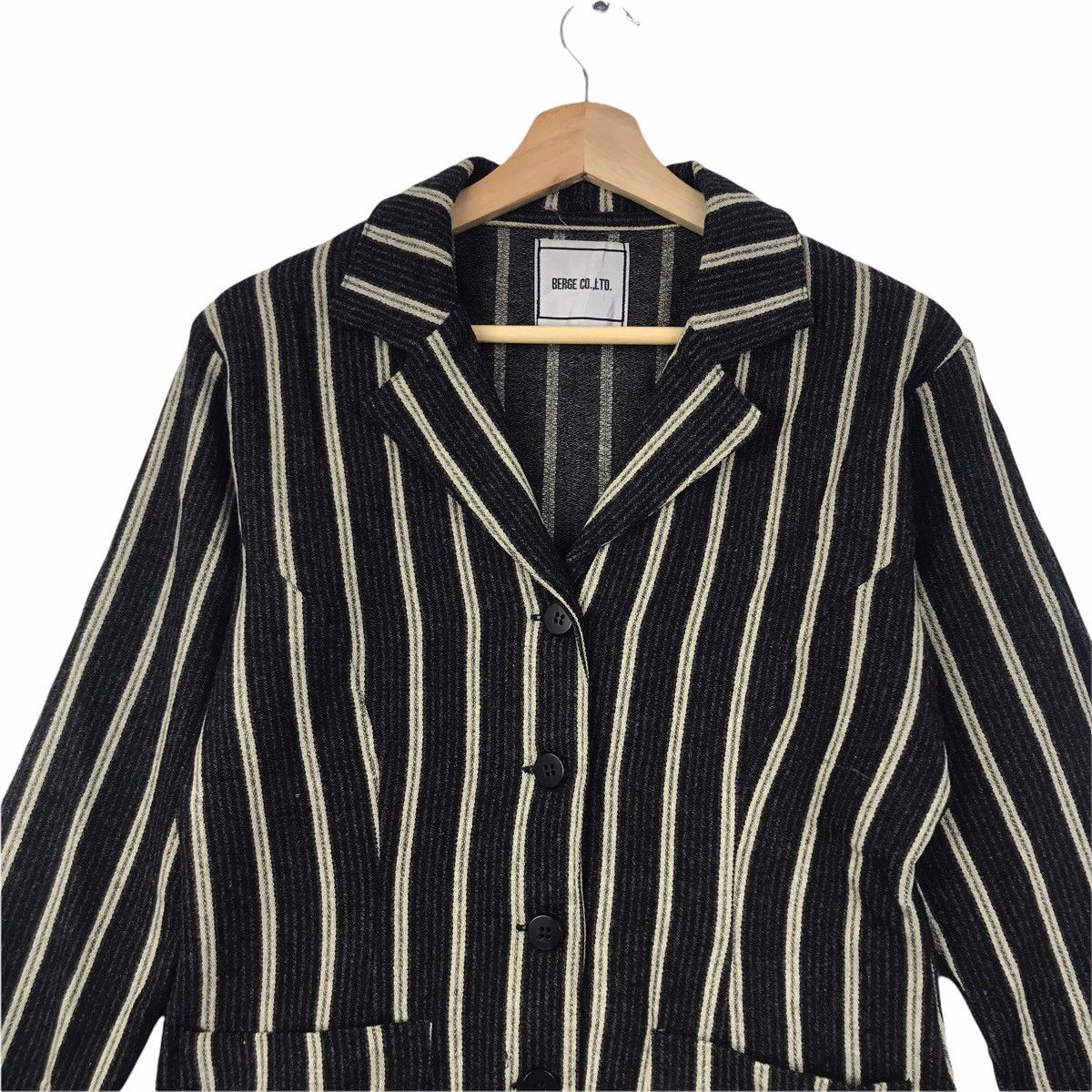 Vintage BERGE CO Japanese Brand Hickory Stripes Jacket Size US S / EU 44-46 / 1 - 3 Thumbnail