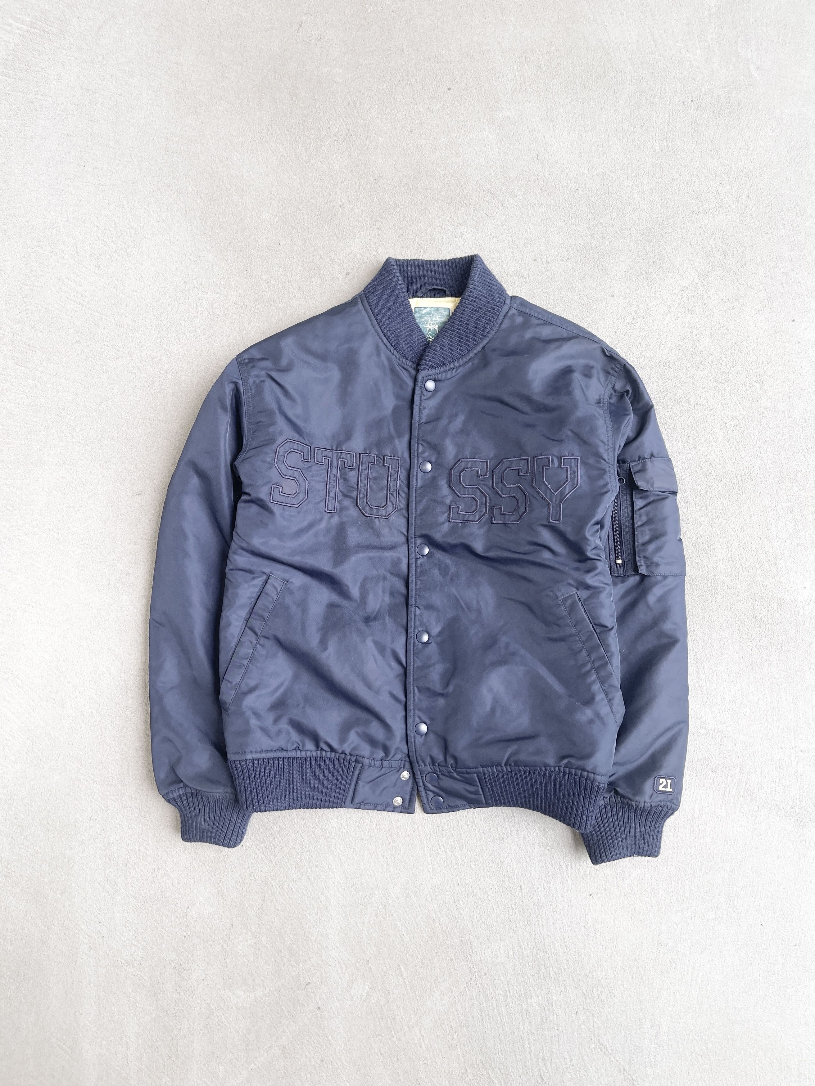 Stussy Stussy early 2000s wool bomber MA-1 jacket | Grailed