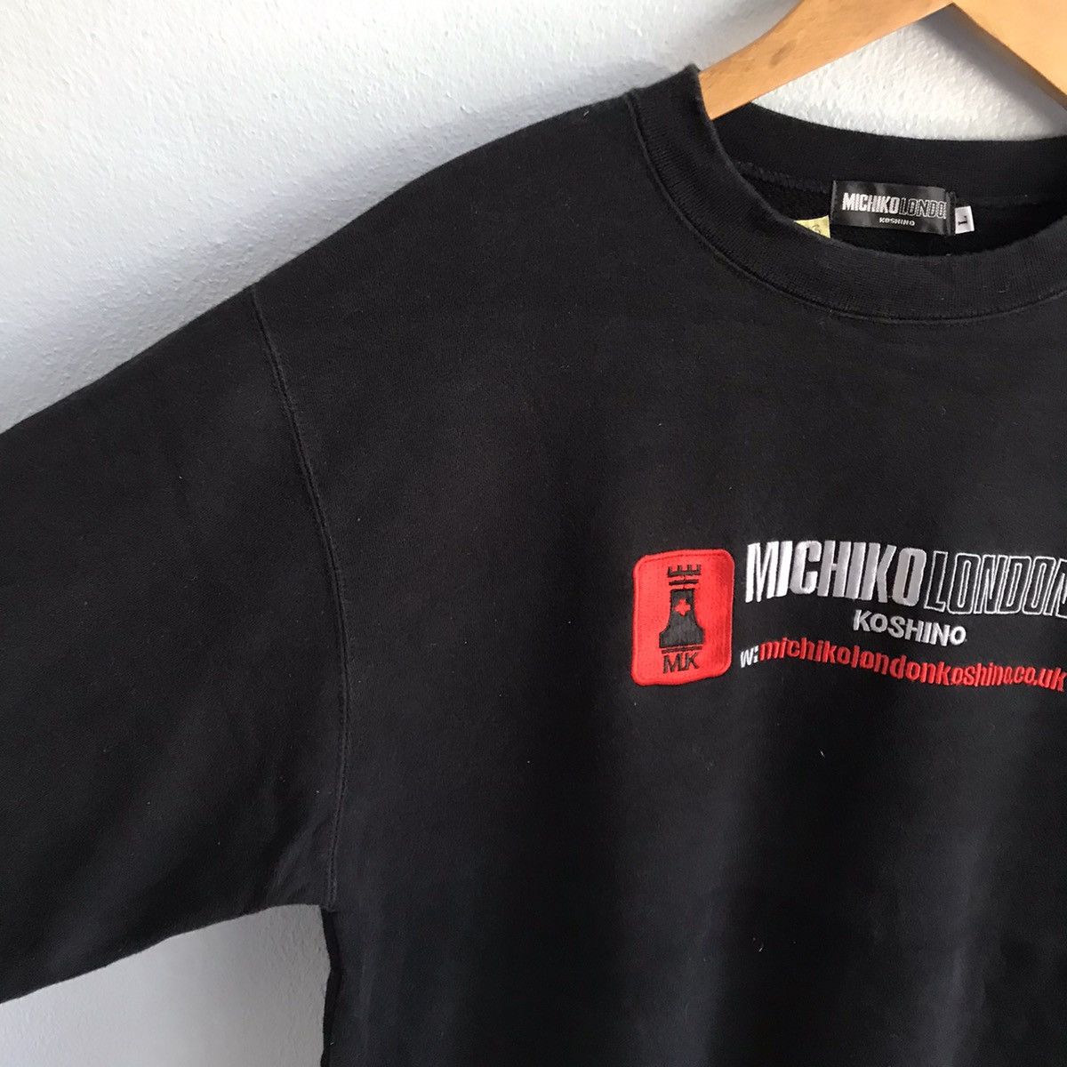 Michiko Koshino London Michiko Koshino London embroidered black sweatshirt Size US L / EU 52-54 / 3 - 4 Thumbnail
