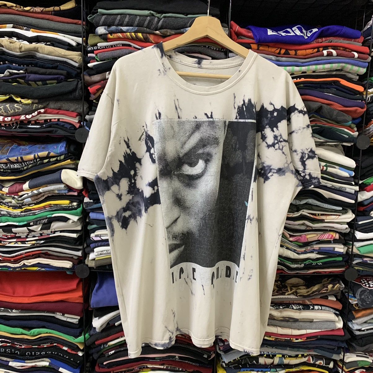 Band Tees × Rap Tees ICE CUBE BIG PRINT ACID WASH X-LARGE Size US XL / EU 56 / 4 - 1 Thumbnail