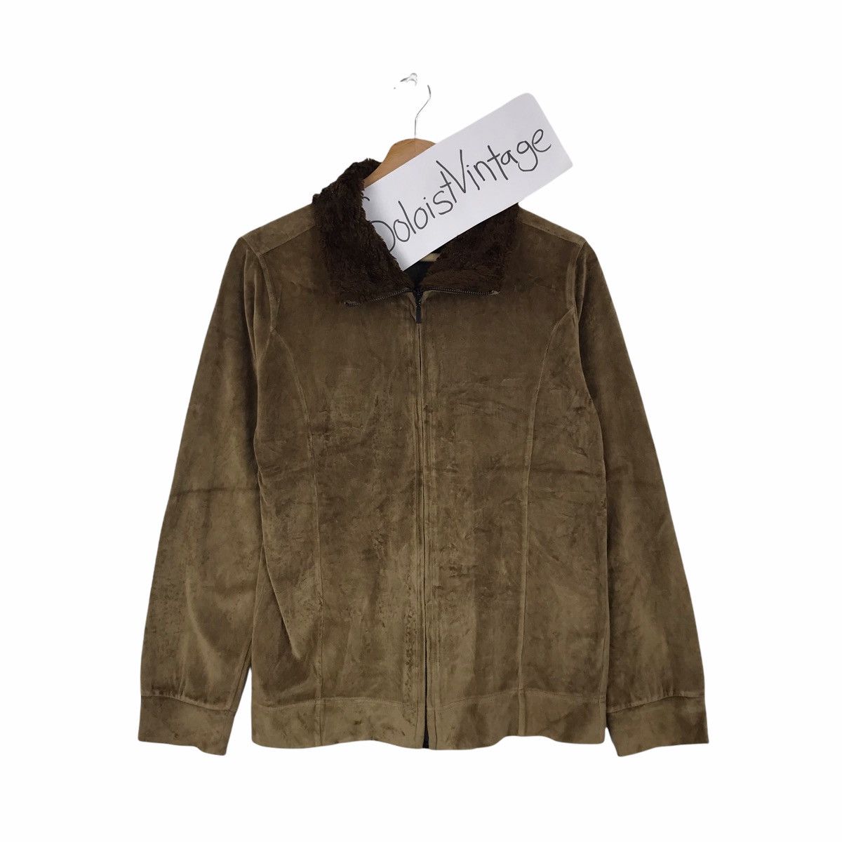 Japanese Brand ABAHOUSE JAPANESE BRAND Brown Fur Zipper Jacket Size US M / EU 48-50 / 2 - 1 Thumbnail