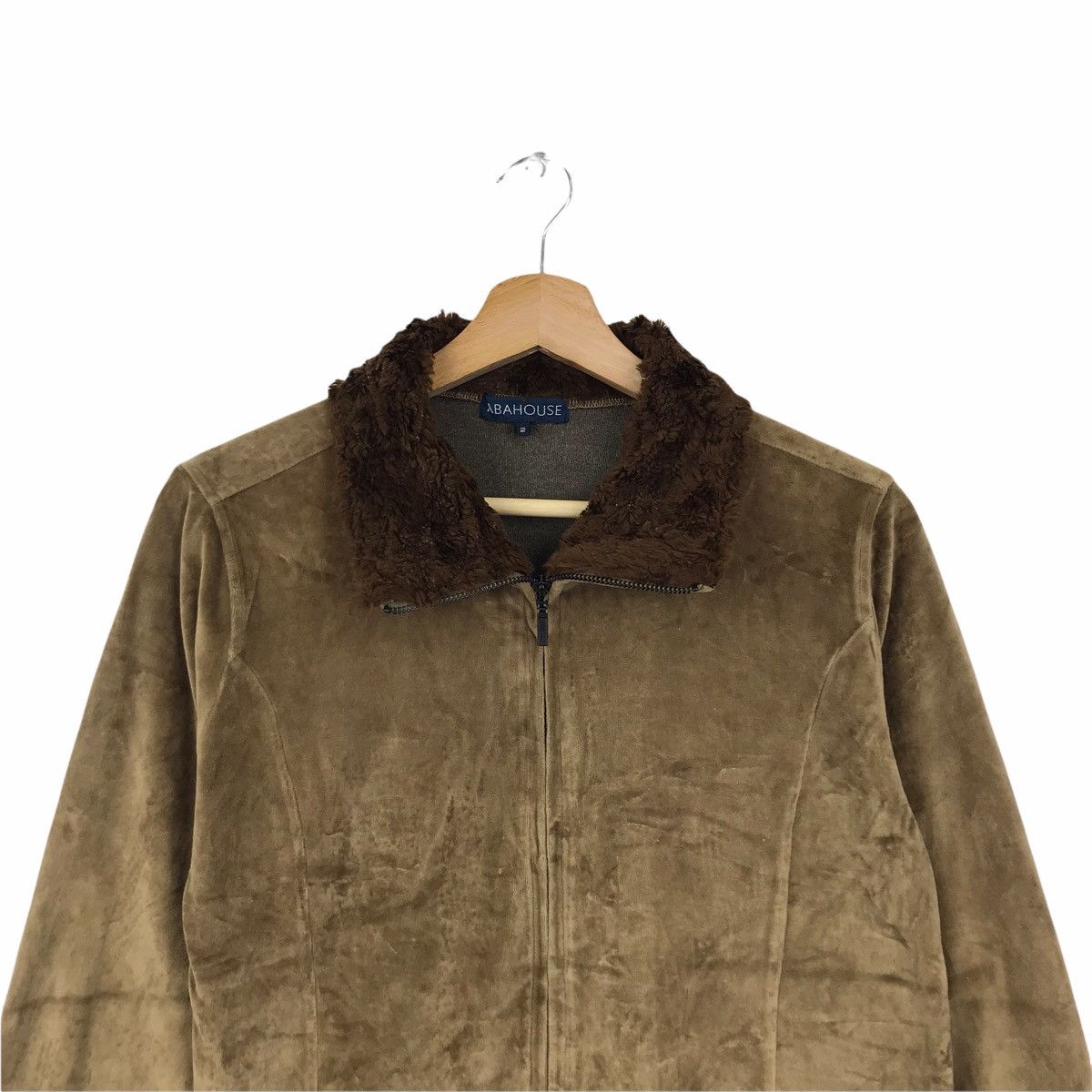 Japanese Brand ABAHOUSE JAPANESE BRAND Brown Fur Zipper Jacket Size US M / EU 48-50 / 2 - 3 Thumbnail
