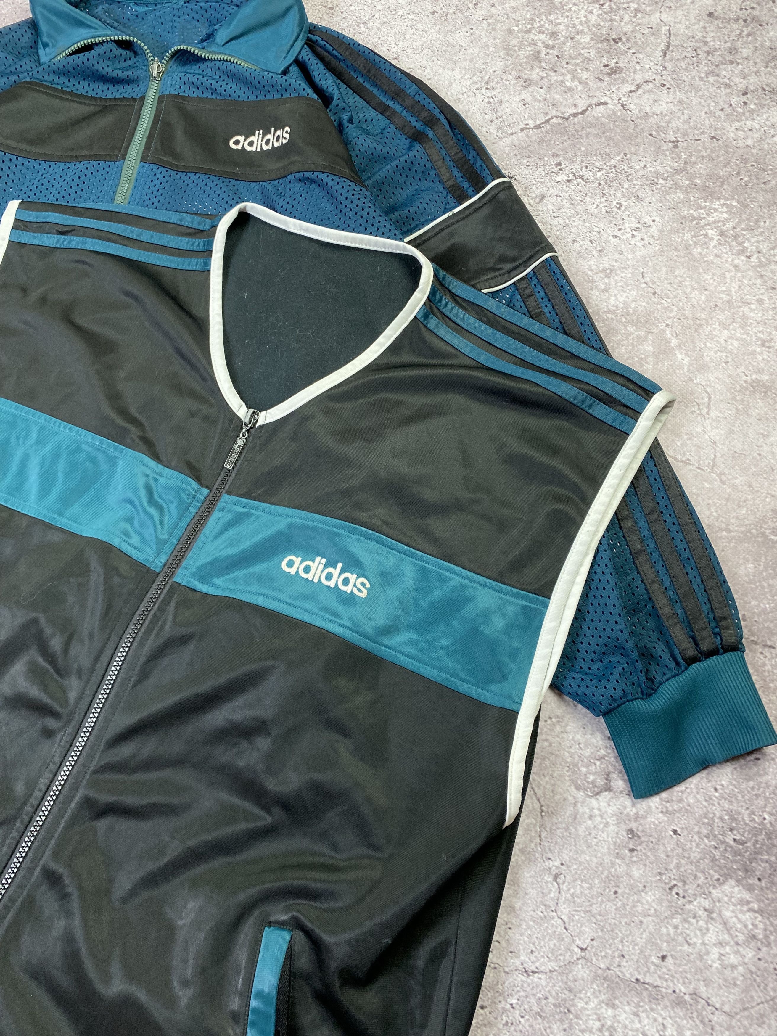 Adidas × Vintage Vintage Adidas Equipment Track Set Jacket And Vest Size US M / EU 48-50 / 2 - 5 Thumbnail