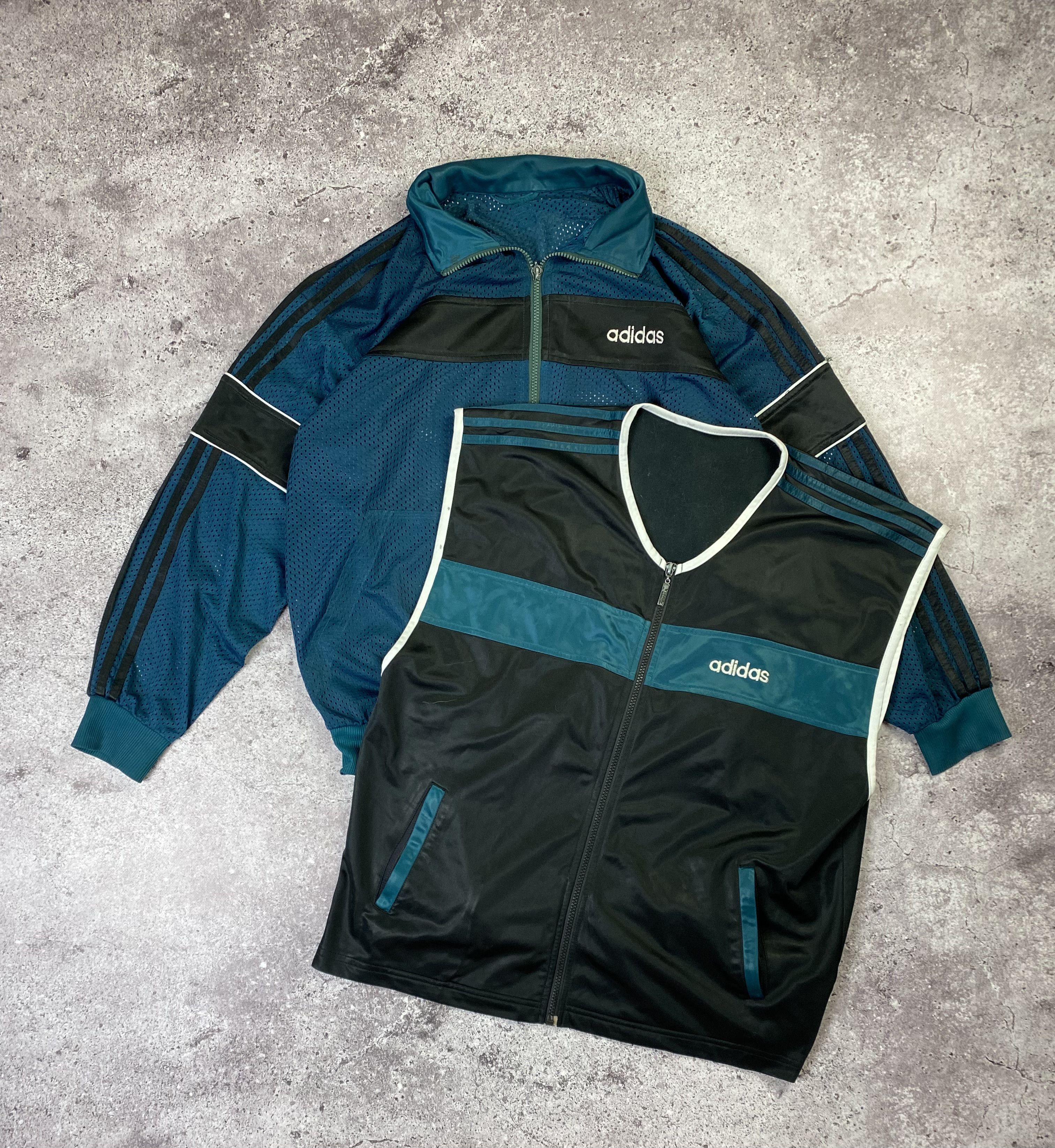 Adidas × Vintage Vintage Adidas Equipment Track Set Jacket And Vest Size US M / EU 48-50 / 2 - 1 Thumbnail