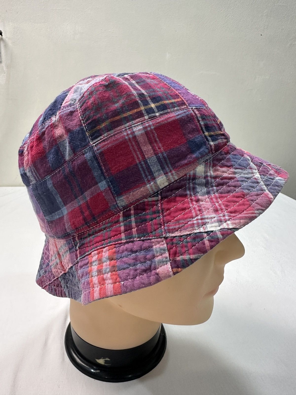 Japanese Brand Pherrows reversible patchwork denim bucket hat Size ONE SIZE - 10 Thumbnail