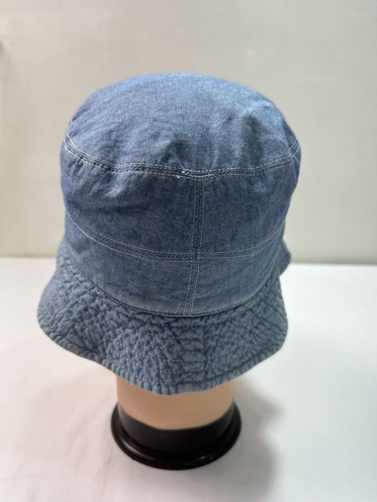Japanese Brand Pherrows reversible patchwork denim bucket hat Size ONE SIZE - 6 Thumbnail