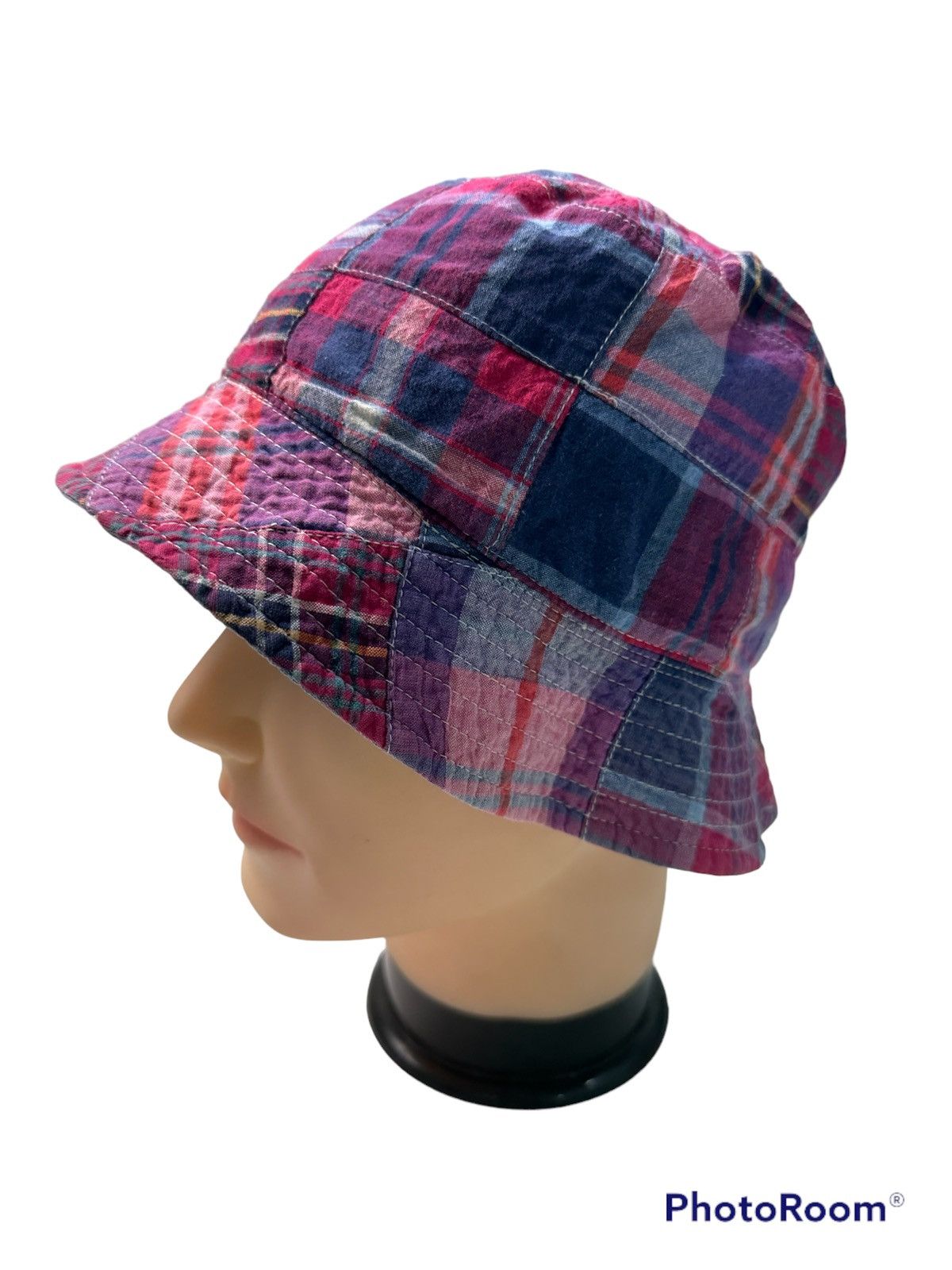 Japanese Brand Pherrows reversible patchwork denim bucket hat Size ONE SIZE - 8 Thumbnail