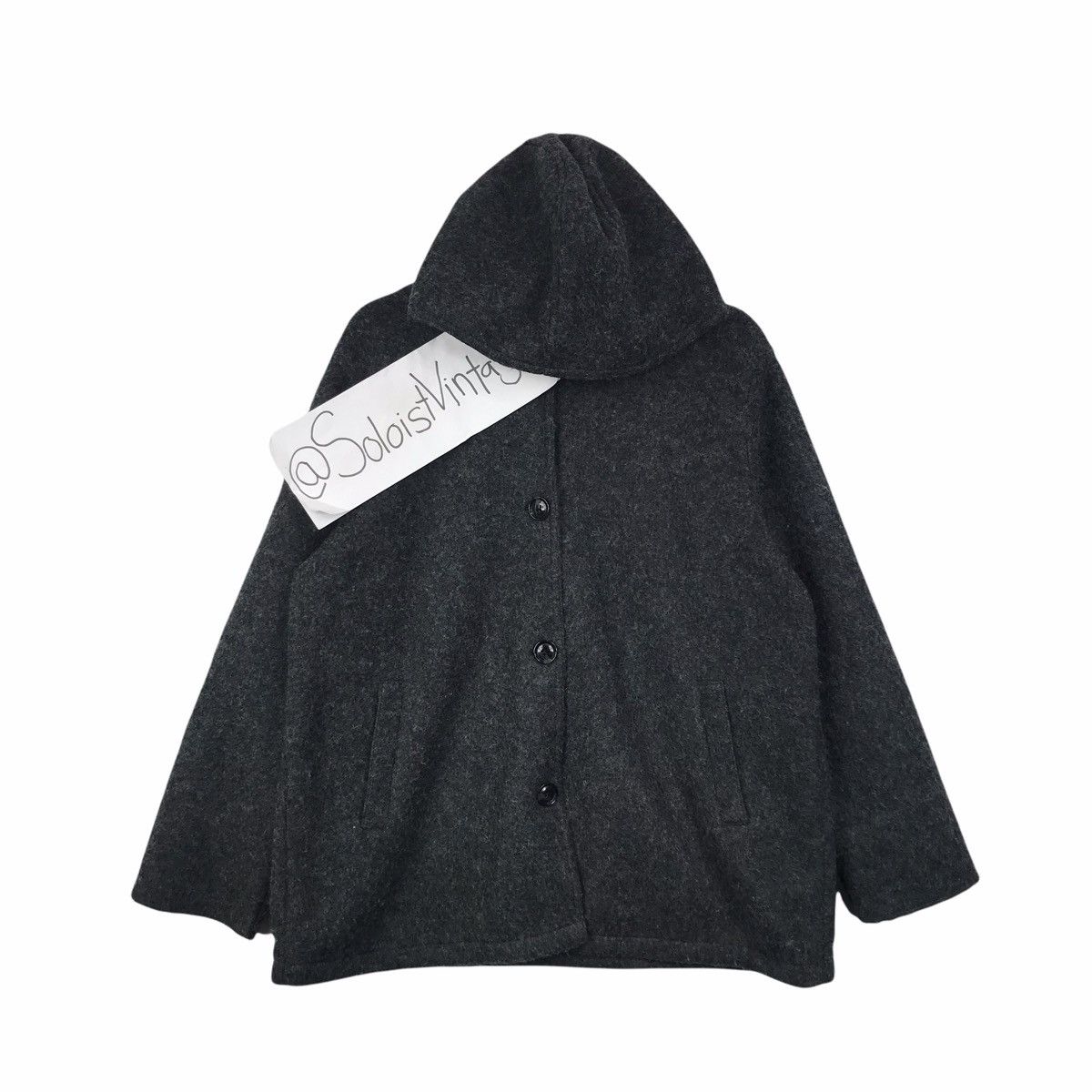 Japanese Brand GRACEFUL DAYS Japanese Brand Grey Wool Coat Size US XL / EU 56 / 4 - 1 Thumbnail