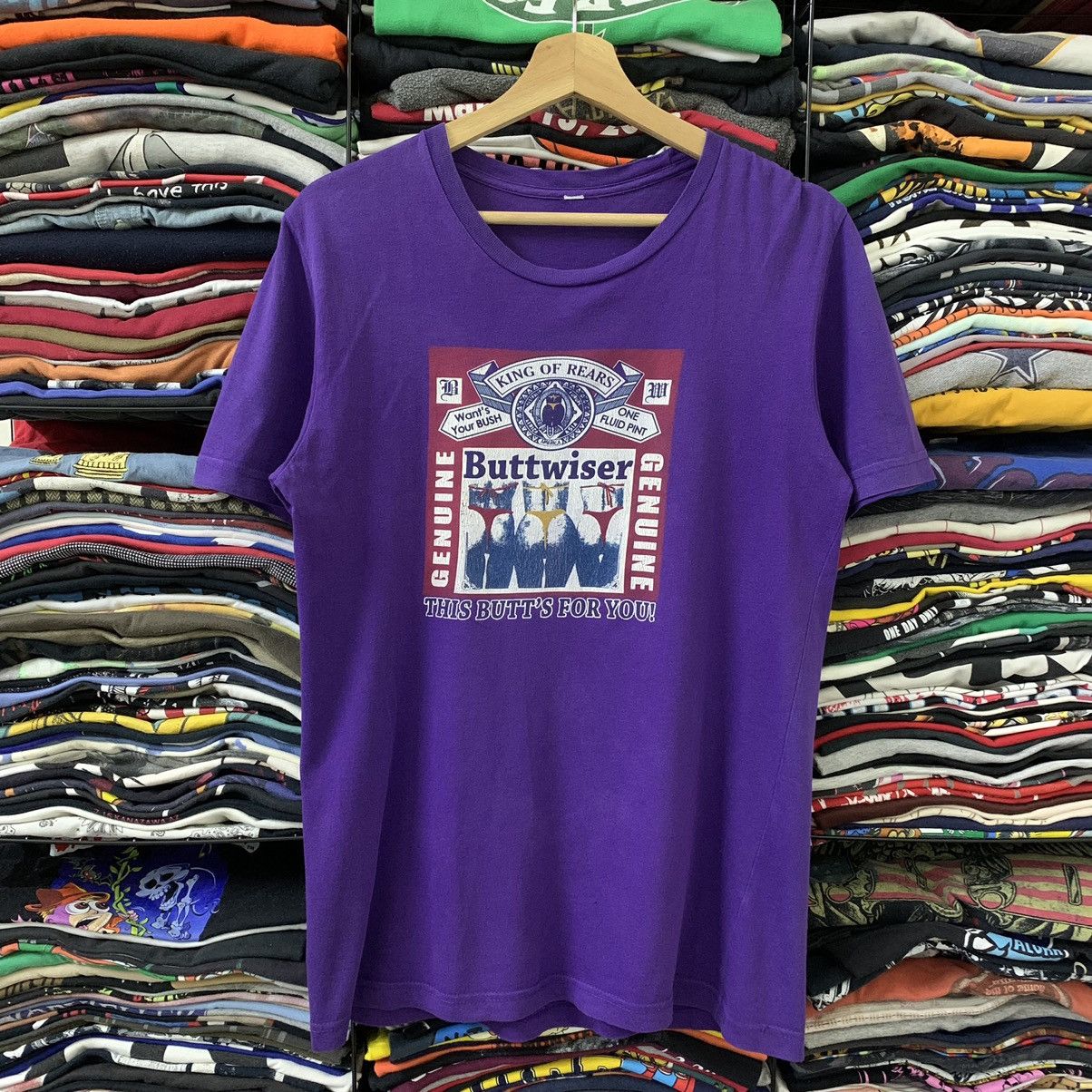 Grailed VINTAGE BUTTWISER TEE Size US S / EU 44-46 / 1 - 1 Thumbnail
