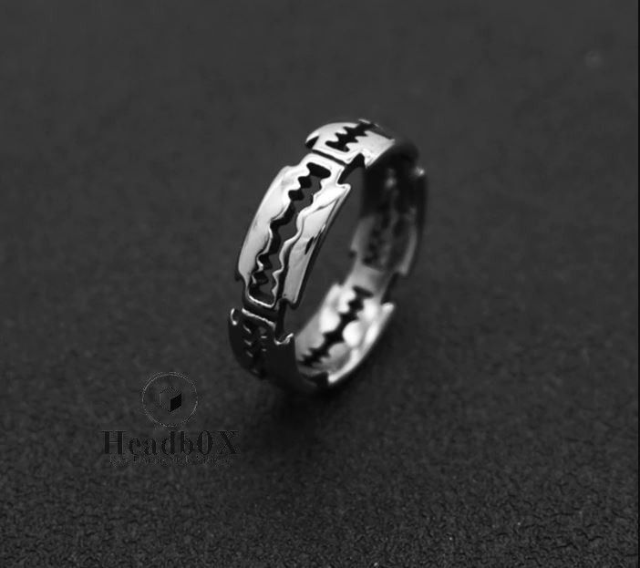 Vintage Titanium Steel Blade Ring Size ONE SIZE - 1 Thumbnail