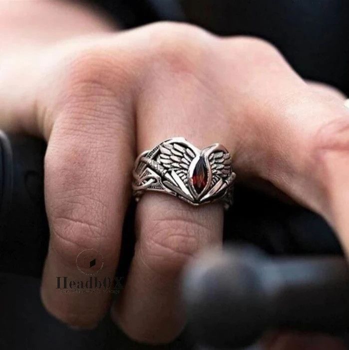 Jewelry Silver Color Angel Crystal Ring Size ONE SIZE - 1 Thumbnail