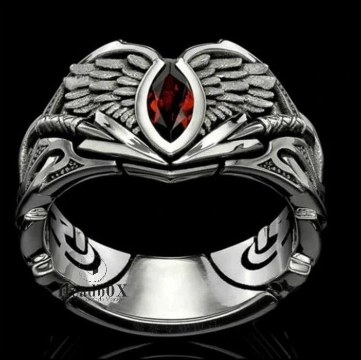 Jewelry Silver Color Angel Crystal Ring Size ONE SIZE - 5 Thumbnail