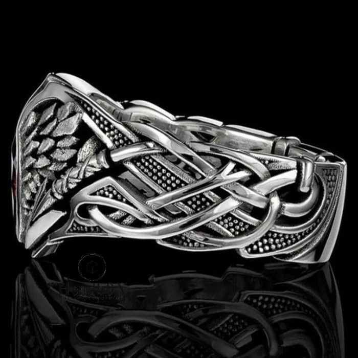 Jewelry Silver Color Angel Crystal Ring Size ONE SIZE - 6 Thumbnail