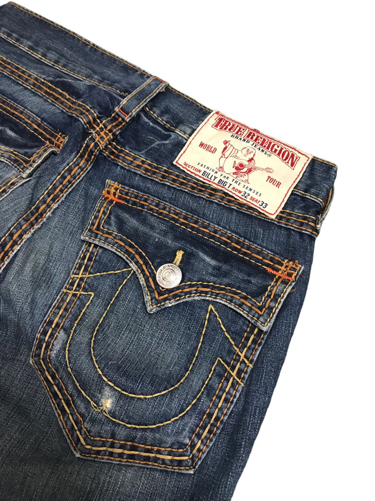 True Religion 🔥🔥BEST OFFER🔥🔥Vintage True Religion Billy Big T Denim Jeans Size US 35 - 10 Thumbnail