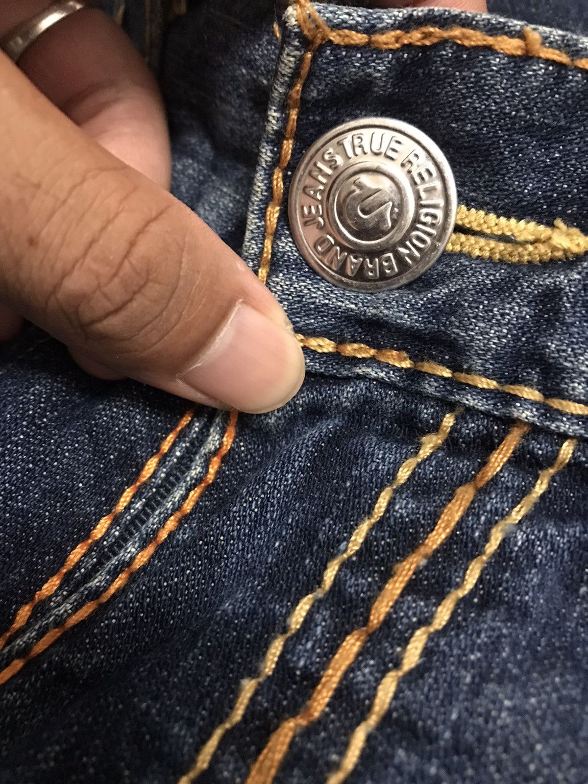 True Religion 🔥🔥BEST OFFER🔥🔥Vintage True Religion Billy Big T Denim Jeans Size US 35 - 7 Thumbnail